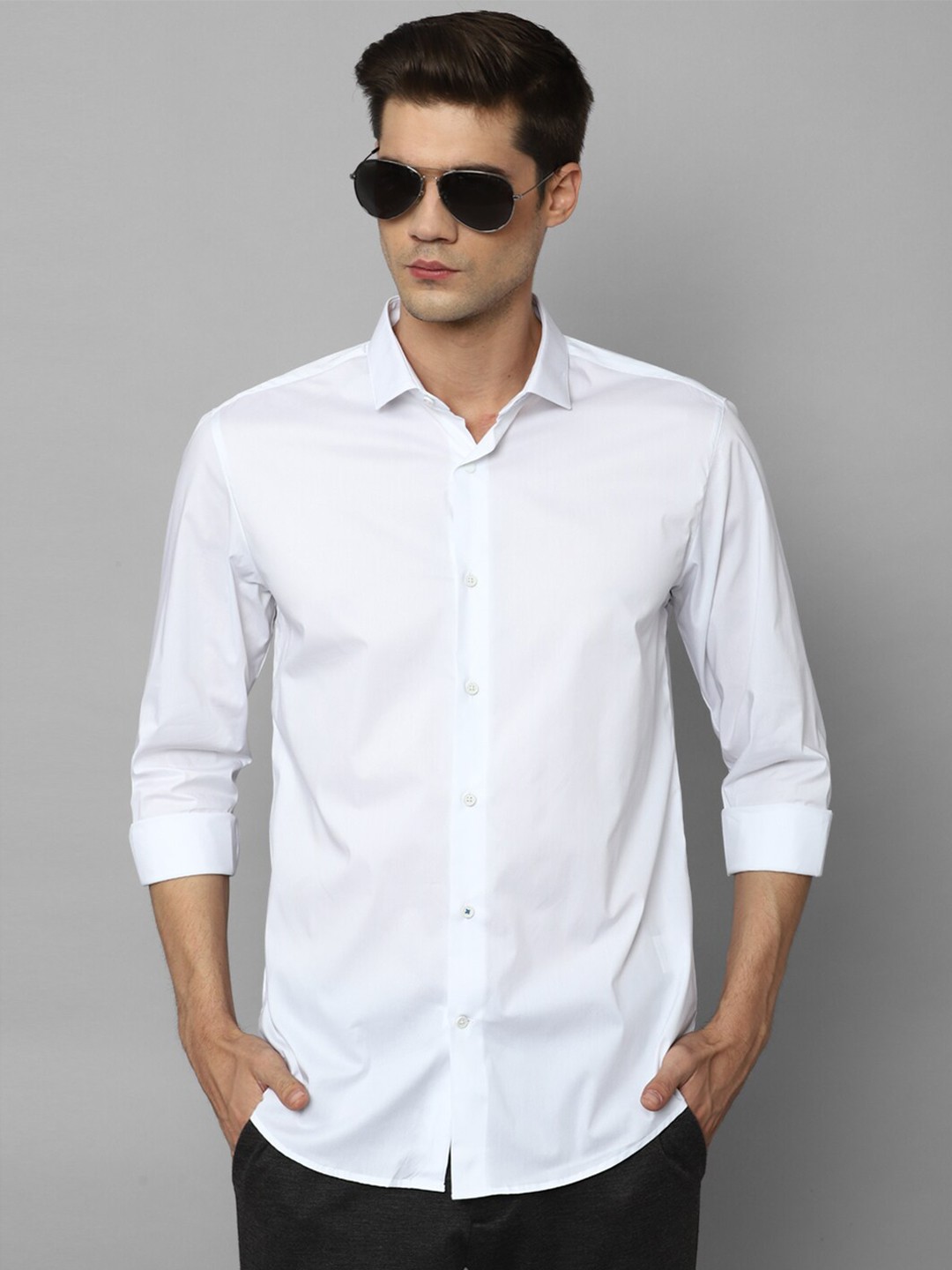 

Louis Philippe Sport Slim Fit Opaque Casual Shirt, White