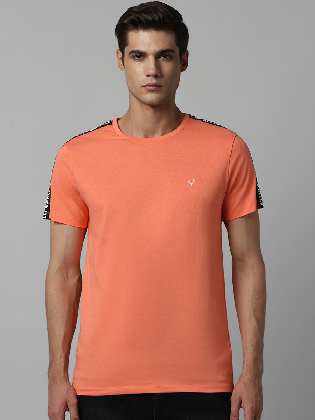 

Allen Solly Regular Fit Pure Cotton T-shirt, Coral