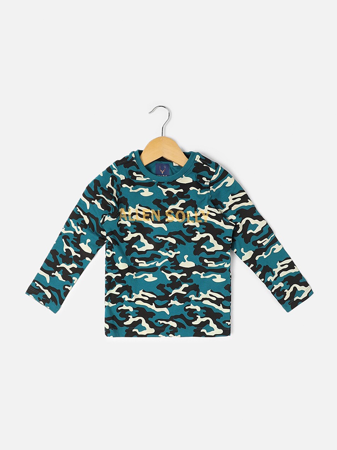 

Allen Solly Junior Boys Camouflage Printed T-shirt, Blue