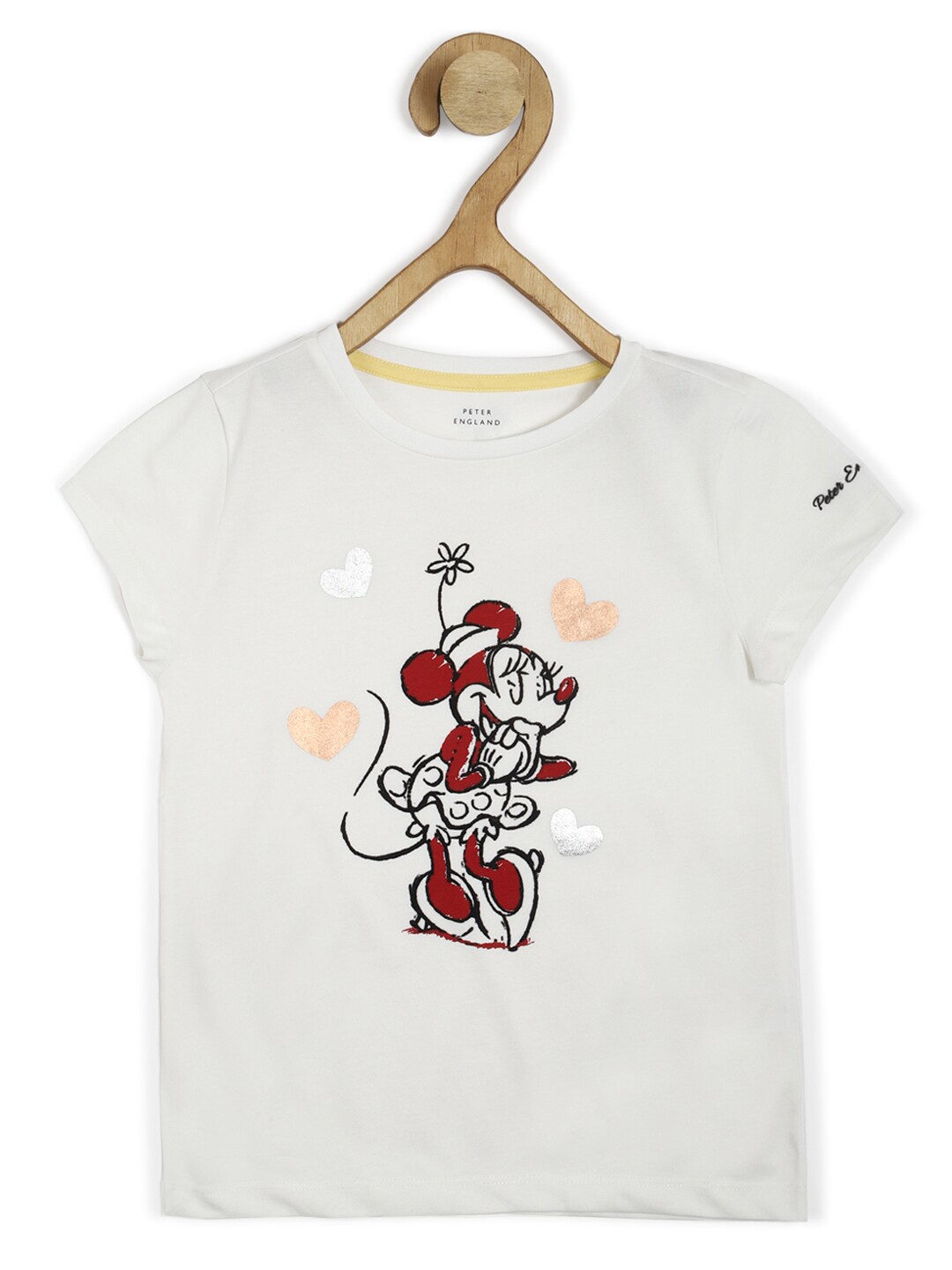 

Peter England Girls Minnie Mouse Printed T-shirt, White