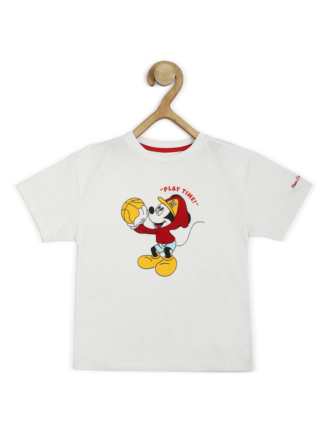 

Peter England Girls Mickey Mouse Printed T-shirt, White