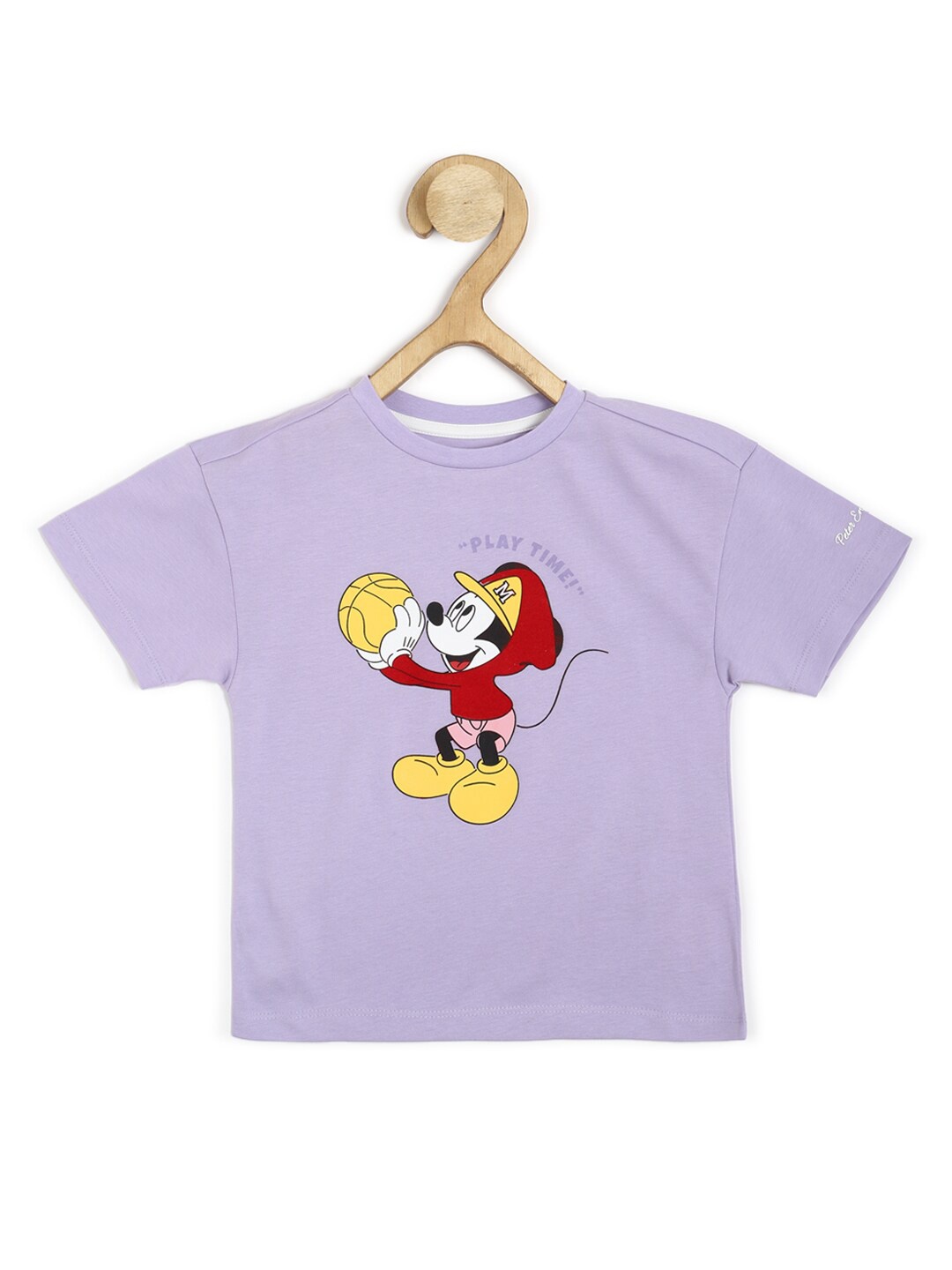 

Peter England Girls Mickey Mouse Printed T-shirt, Purple