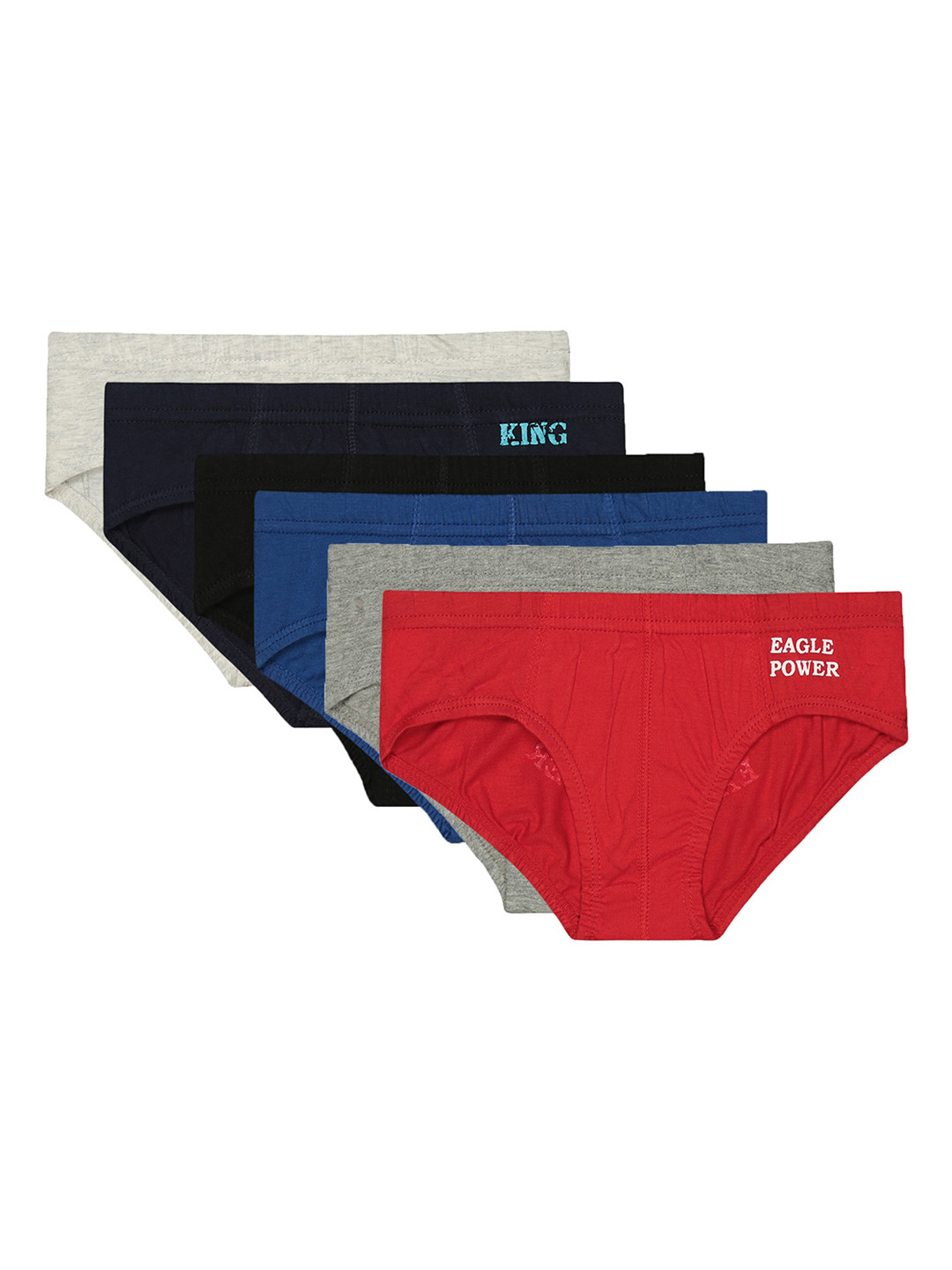 

Bodycare Boys Pack Of 6 Assorted Cotton Briefs