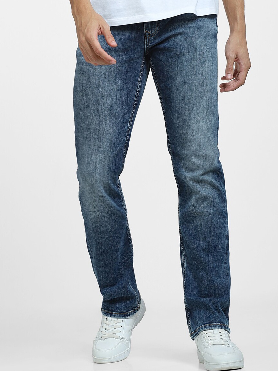 

Jack & Jones Men Clark Clean Look Stretchable Jeans, Blue