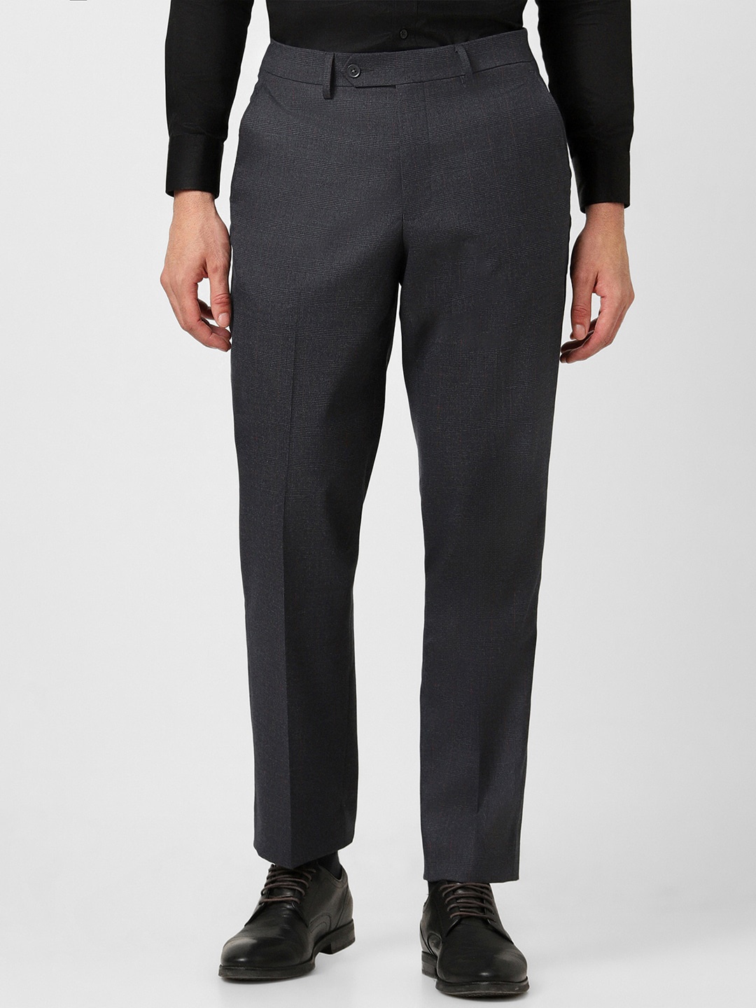 

Van Heusen Men Regular Fit Formal Trousers, Grey