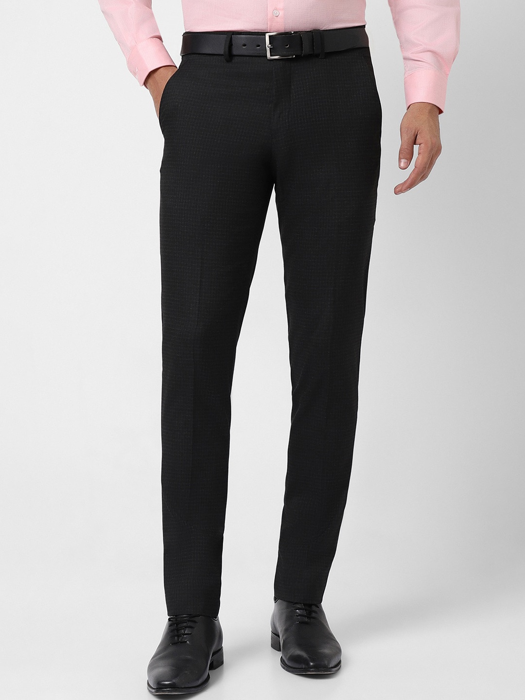 

Van Heusen Men Ultra Slim Fit Trousers, Black