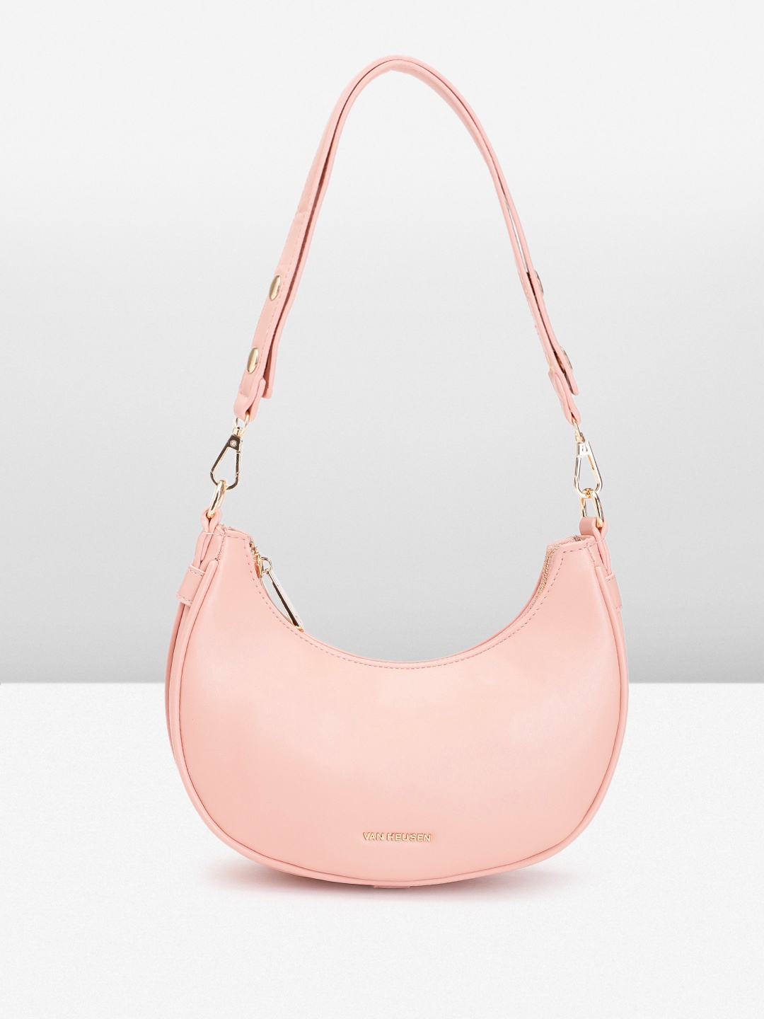 

Van Heusen Women Solid Hobo Bag, Pink