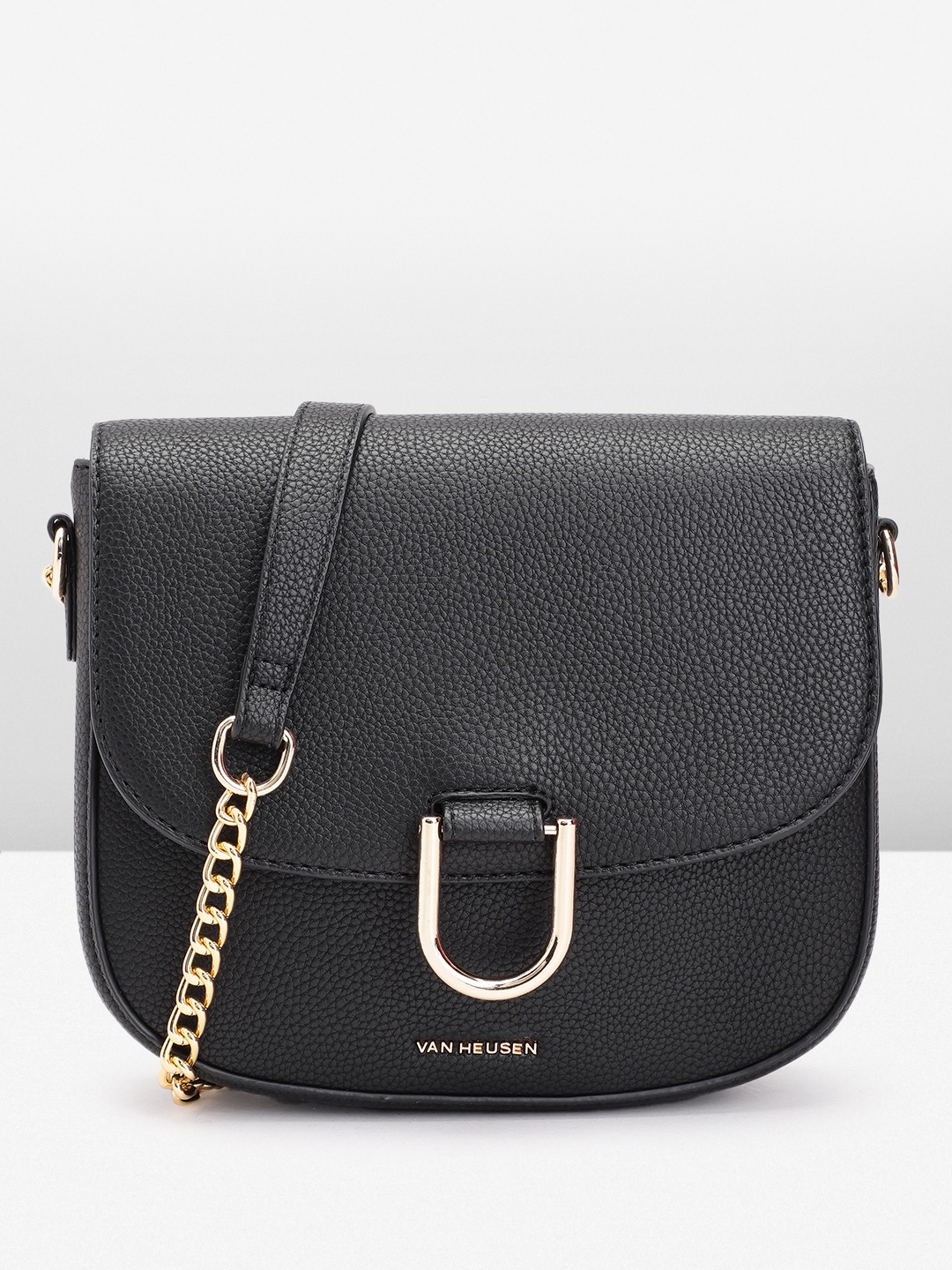 

Van Heusen Structured Sling Bag, Black