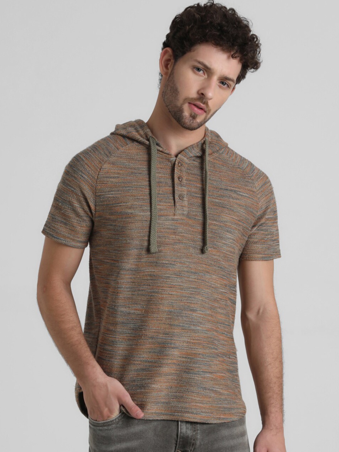 

Jack & Jones Short Sleeves Hooded Sweatshirt, Brown