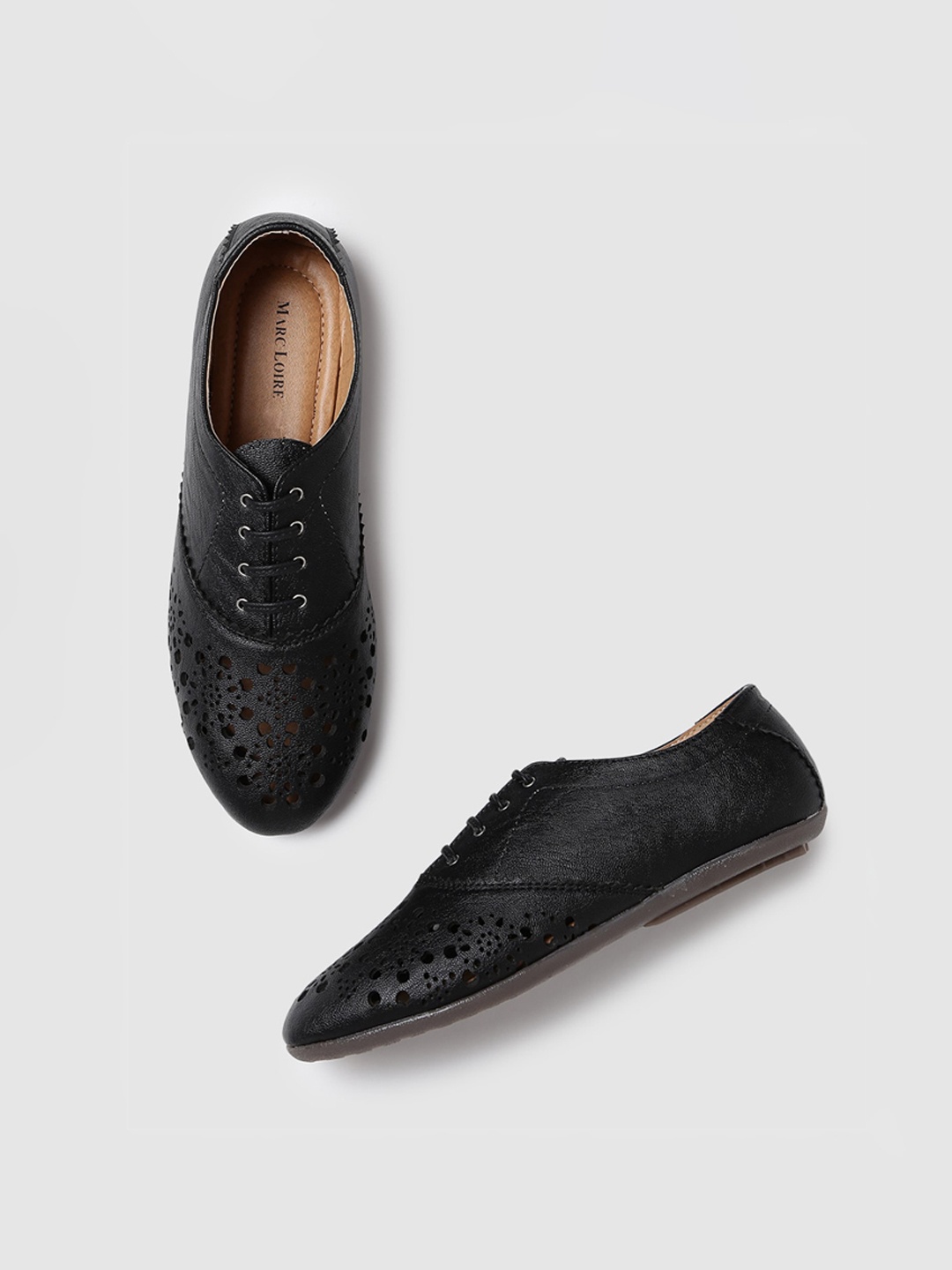 

Marc Loire Women Brogues Derby Formal Shoes, Black