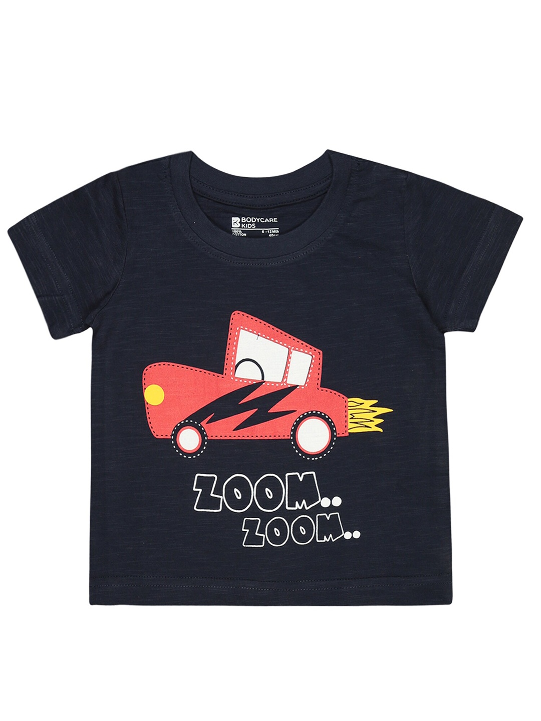 

Bodycare Boys Typography Printed Cotton T-shirt, Navy blue
