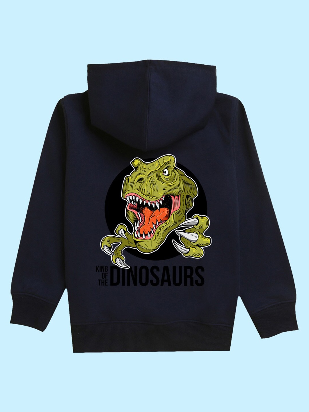 

NUSYL Kids Graphic Printed Hooded Sweatshirt, Navy blue