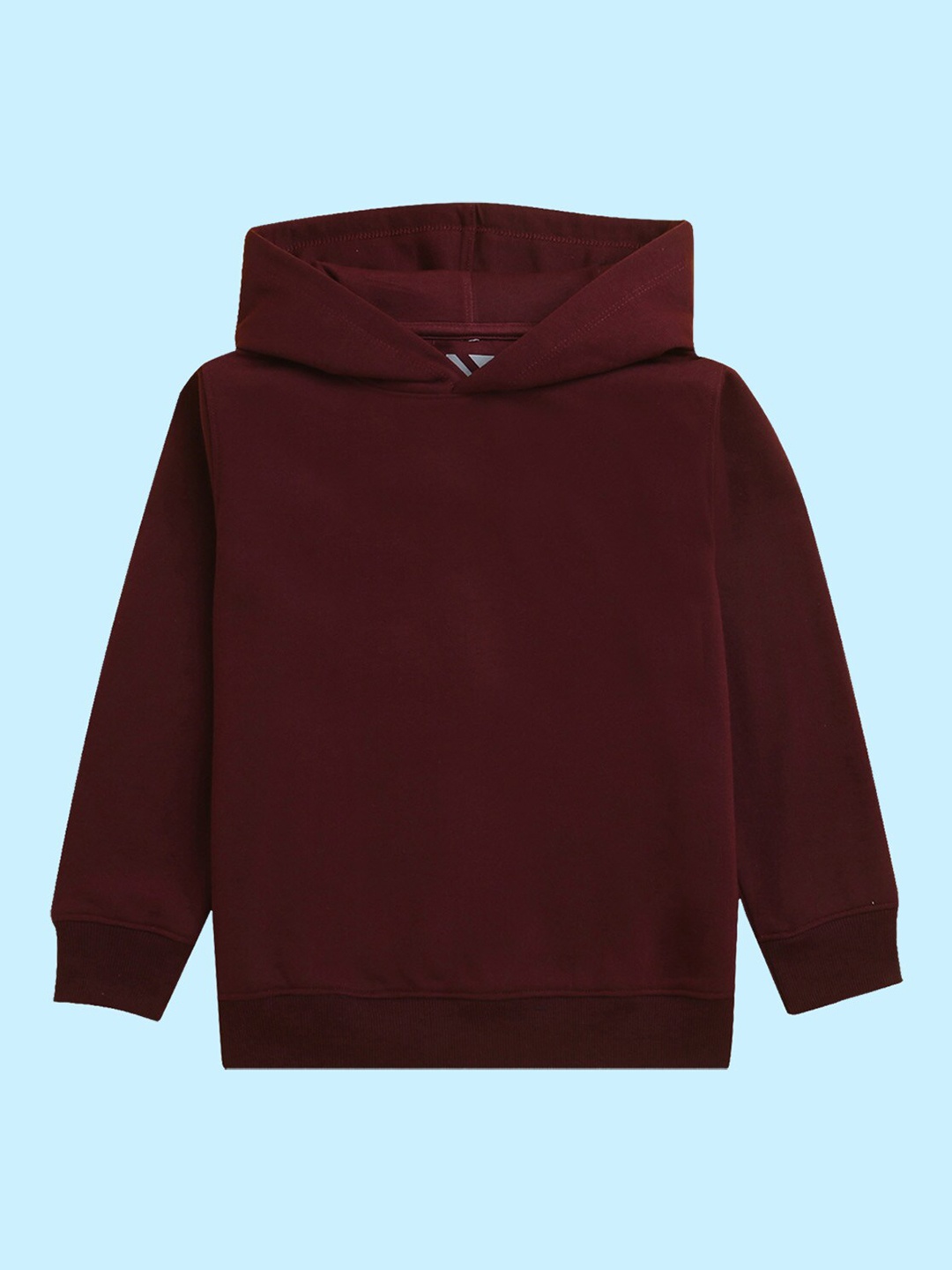 

NUSYL Unisex Kids Rocket Printed Hooded Fleece Sweatshirt, Maroon