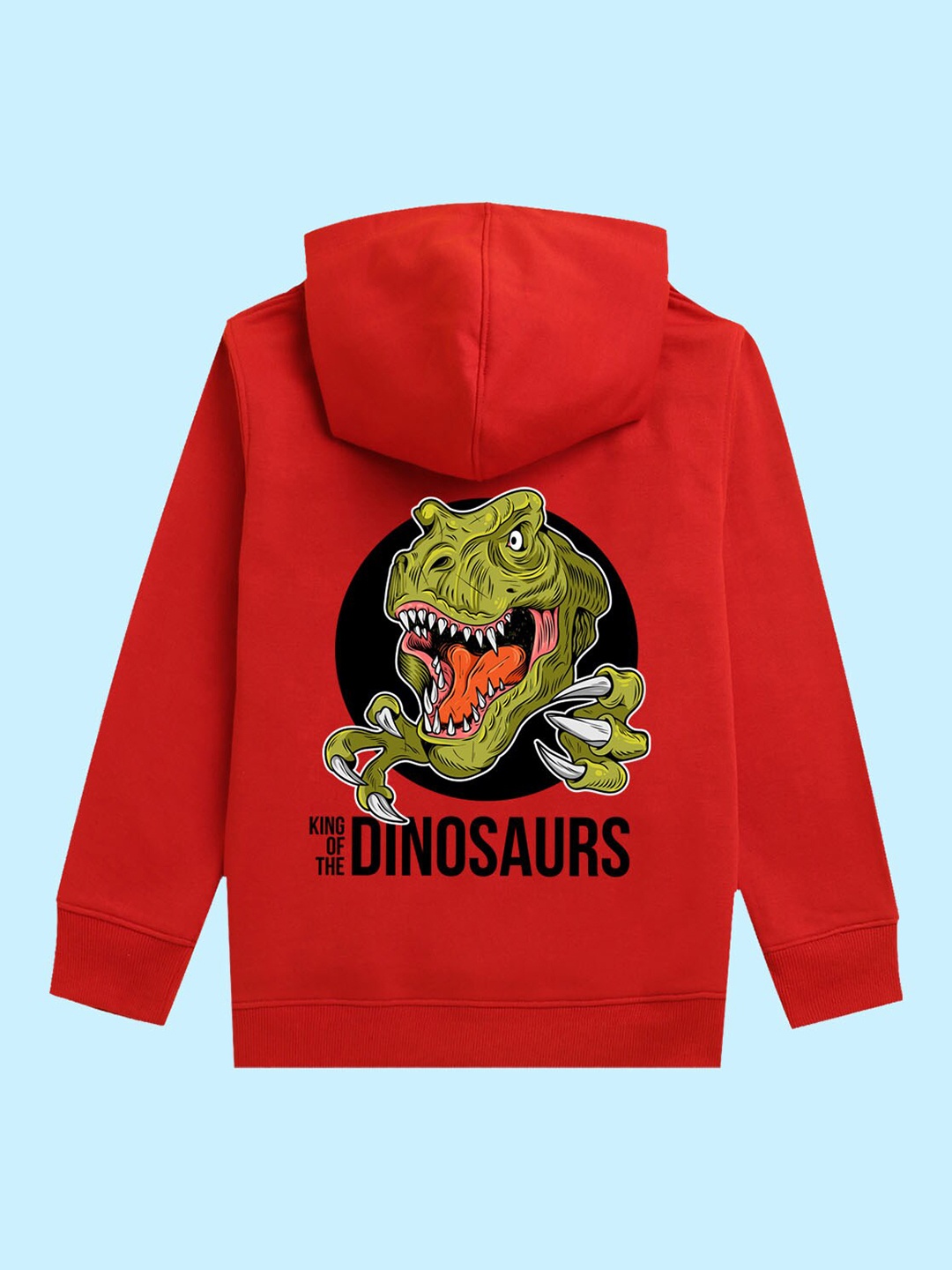 

NUSYL Kids Printed Hooded Pullover Sweatshirt, Red