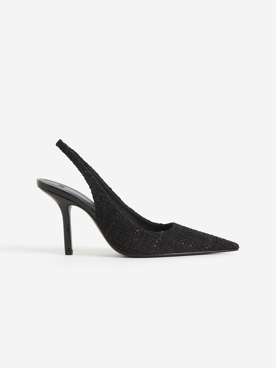 

H&M Women Pointed Slingback Court Shoes, Black