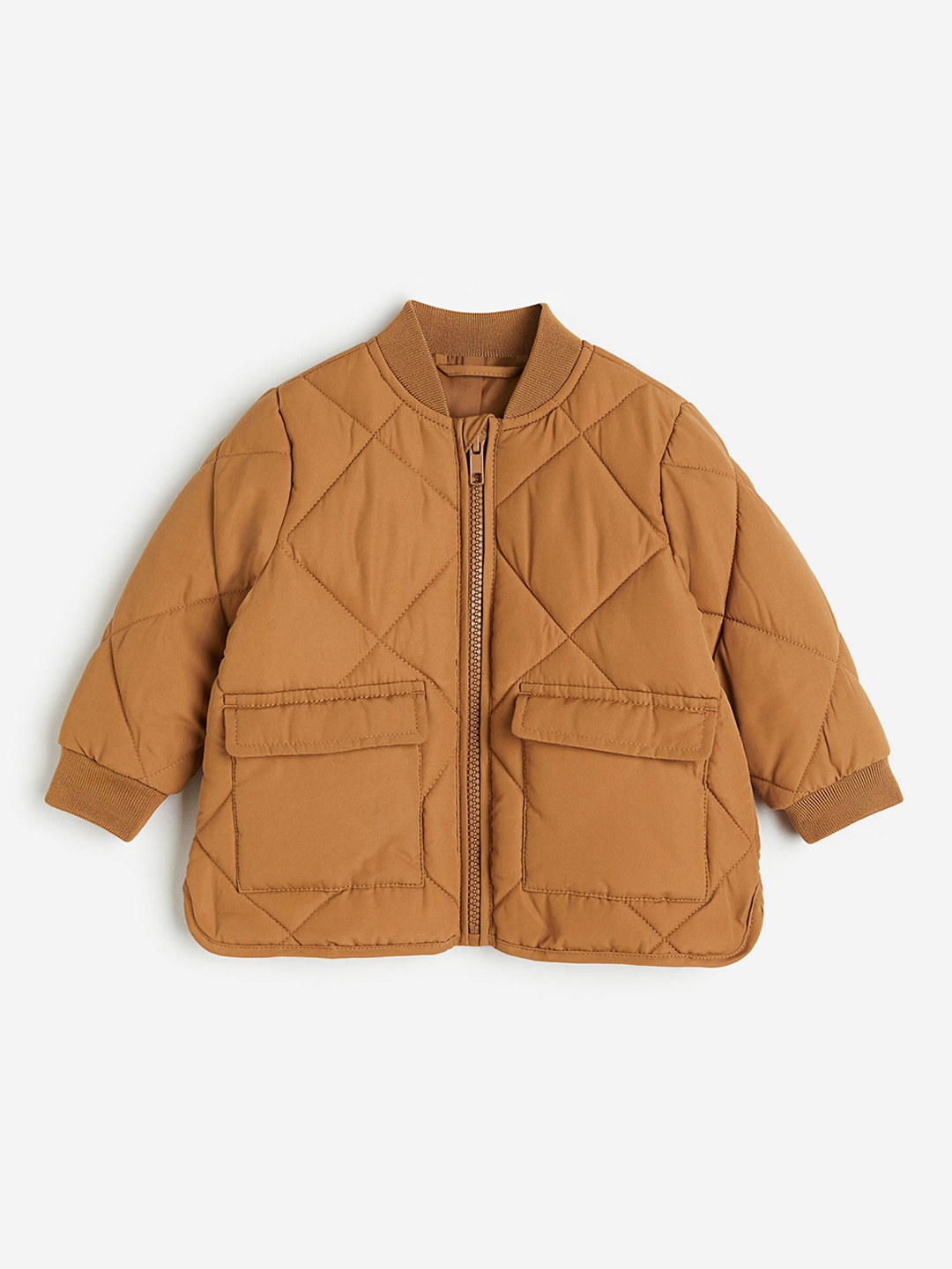 

H&M Boys Quilted Jacket, Brown