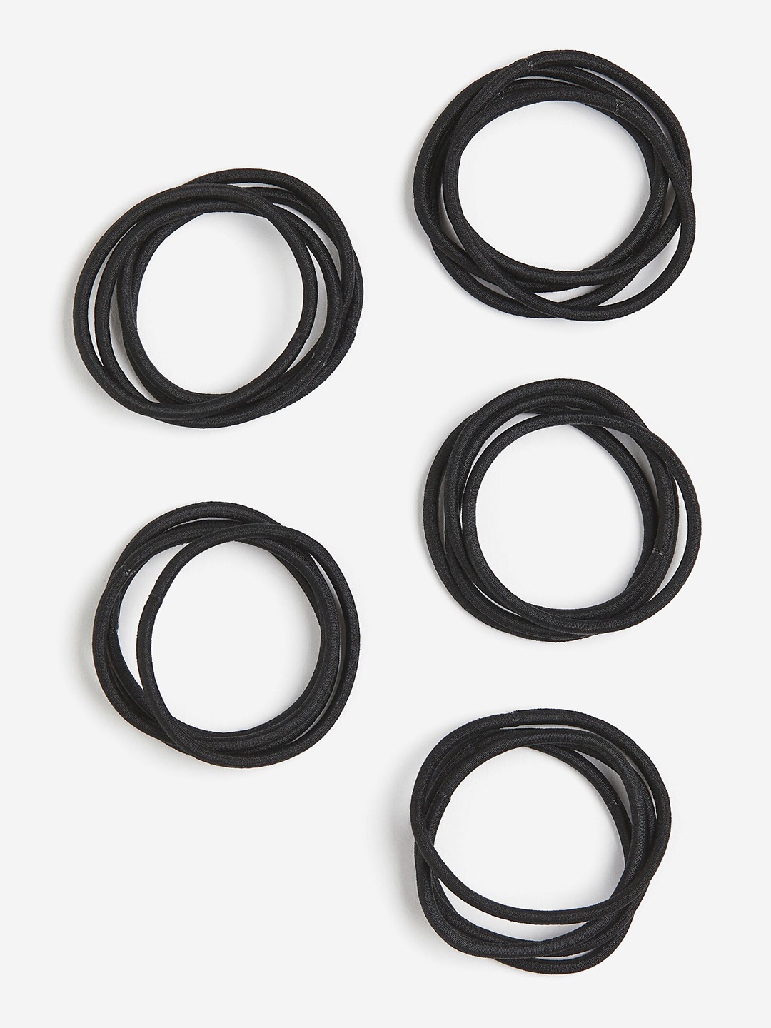 

H&M 20-Pack Hair Elastics, Black