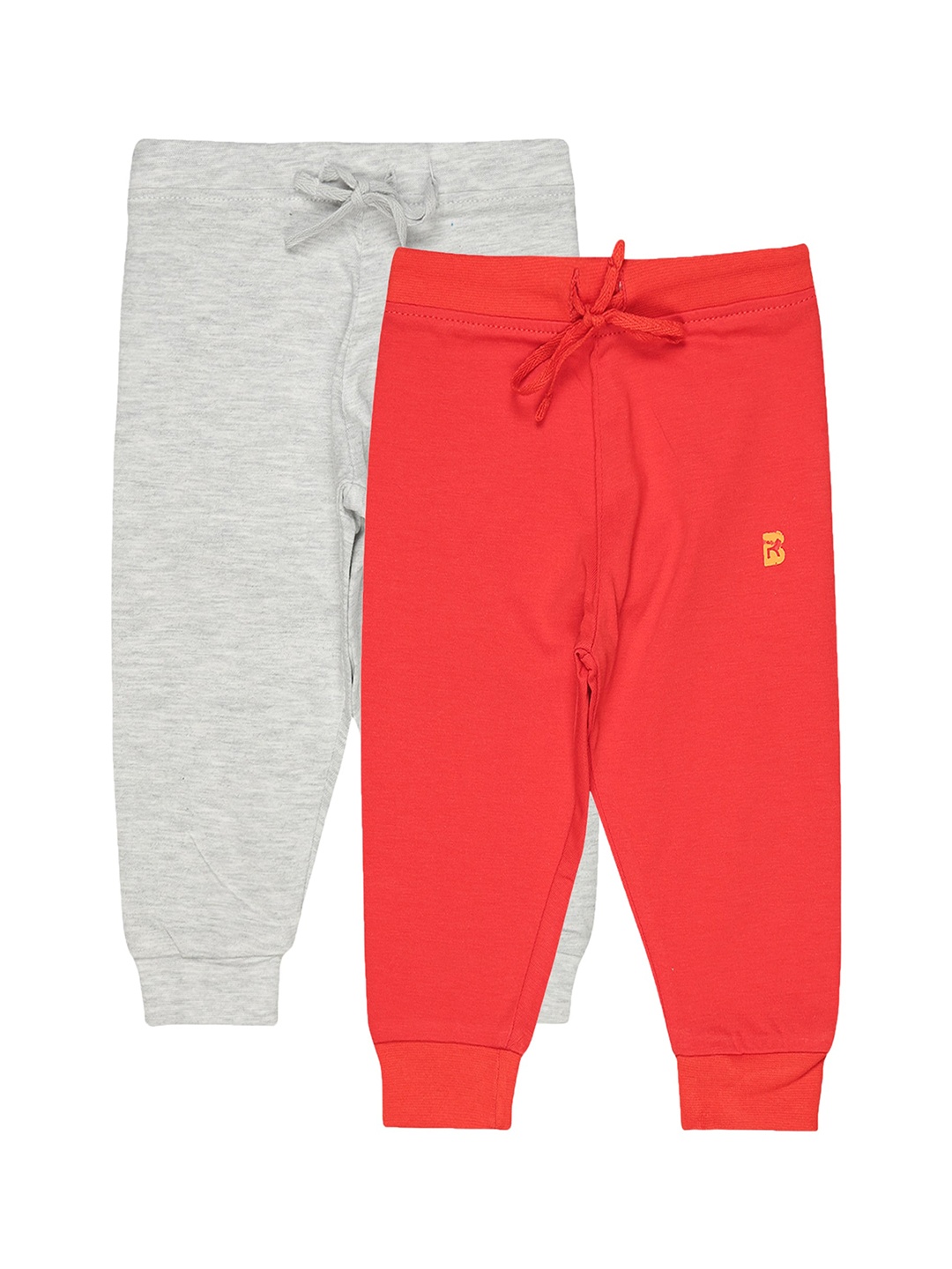 

Bodycare Infant Girls Pack Of 2 Toxic Free Cotton Joggers, Grey
