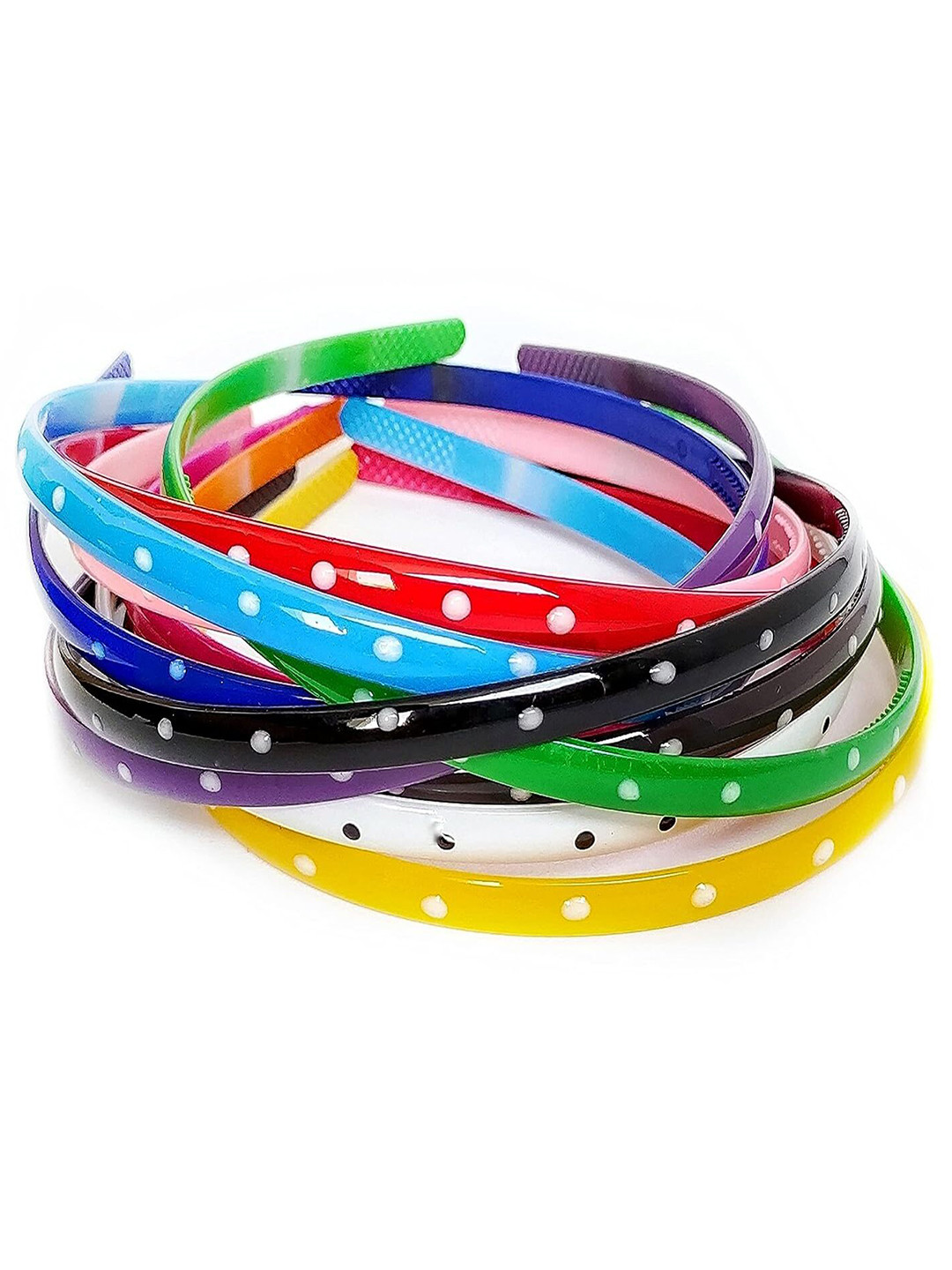 

ANNA CREATIONS Women Set Of 12 Hairband, White