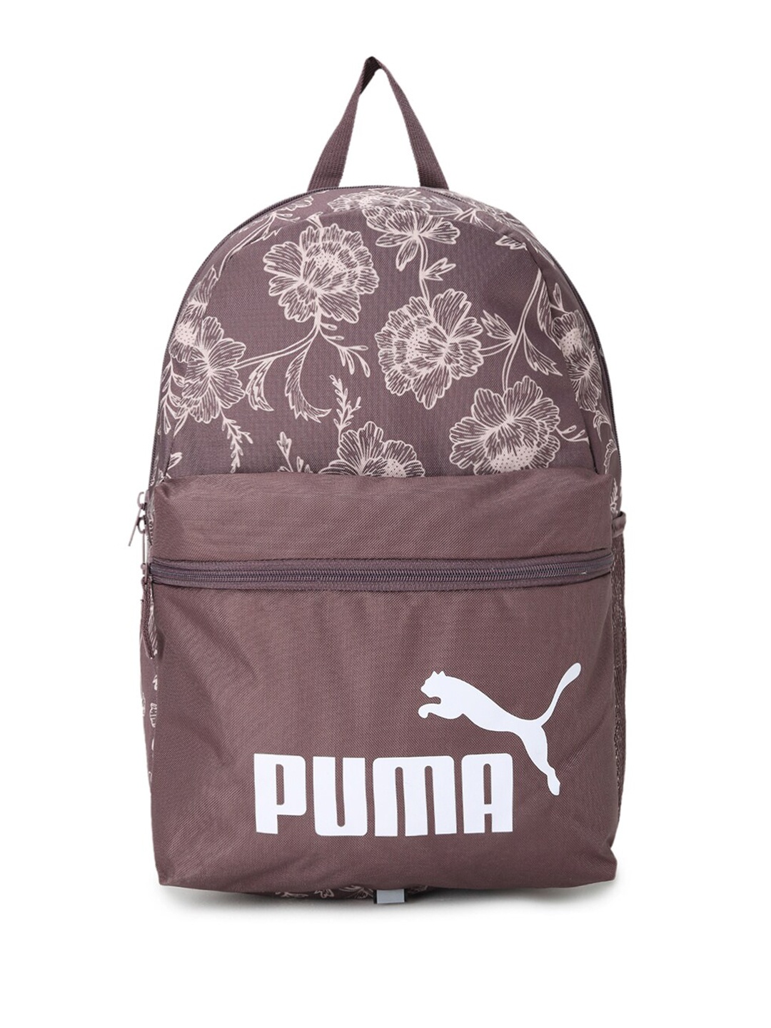 

Puma Unisex Floral & Brand Logo Printed Backpacks, Purple