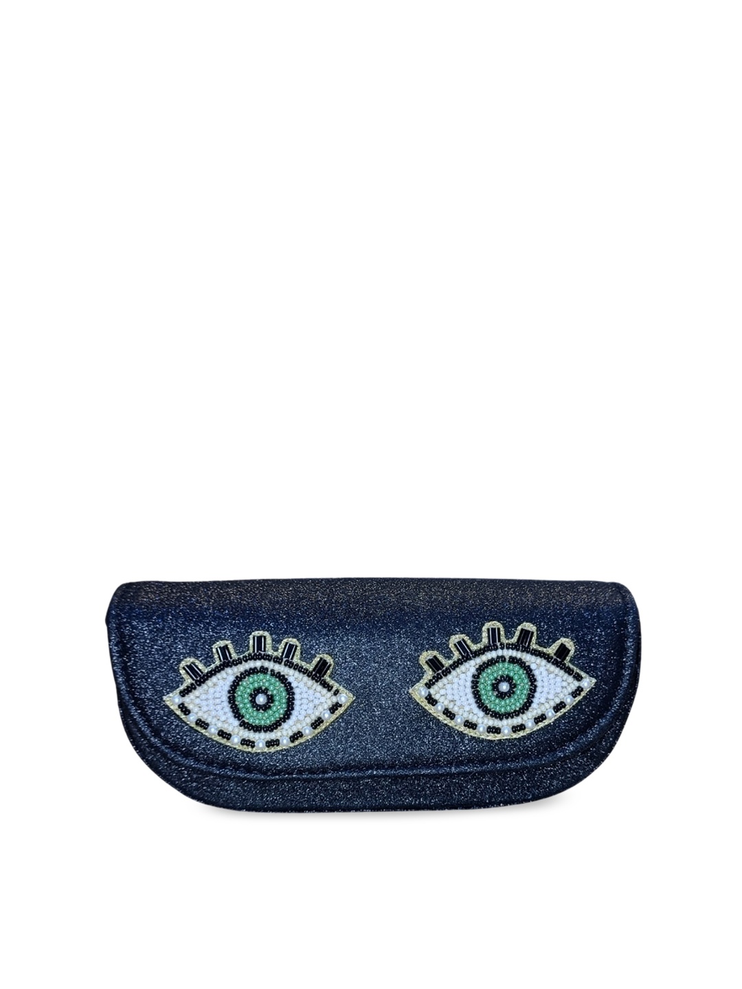 

Vdesi Embellished Eyes Sunglass Case, Black