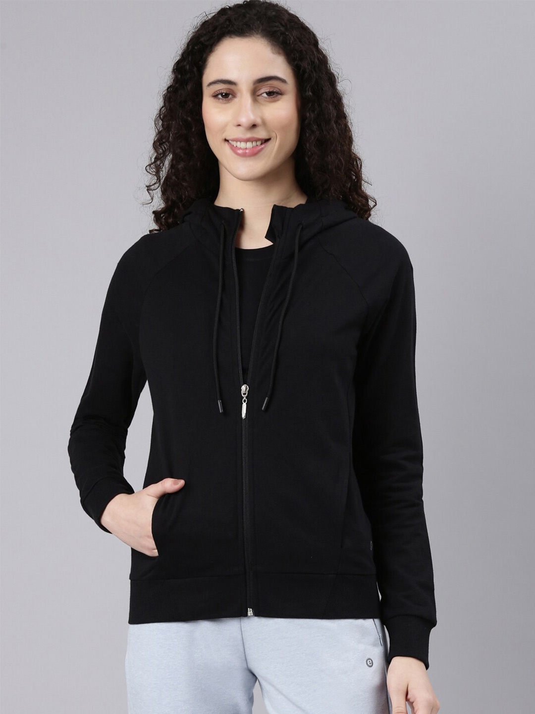 

Enamor Regular Hooded Sweatshirt, Black