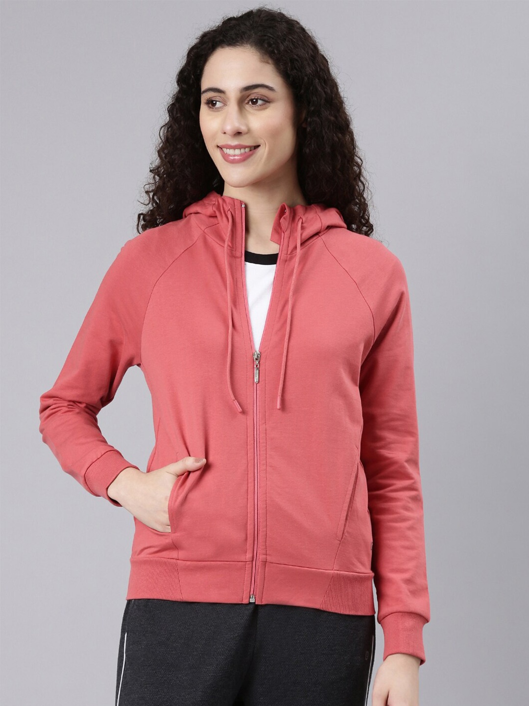 

Enamor Regular Hooded Sweatshirt, Red