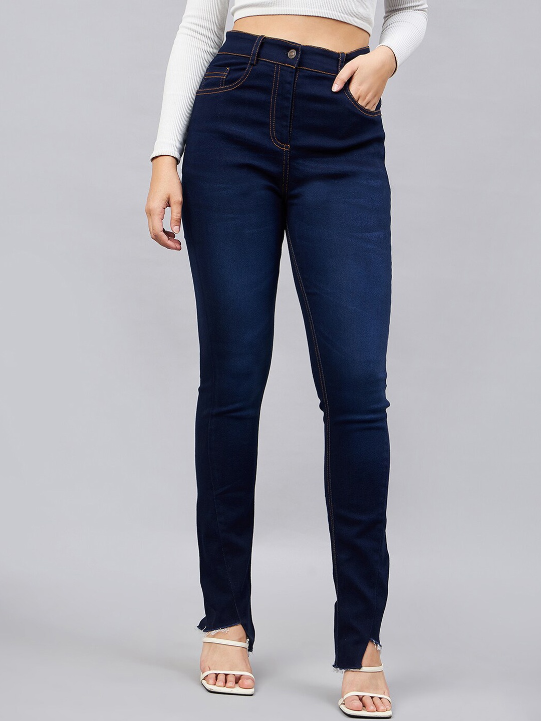

Chemistry Women Skinny Fit High-Rise Light Fade Jeans, Blue