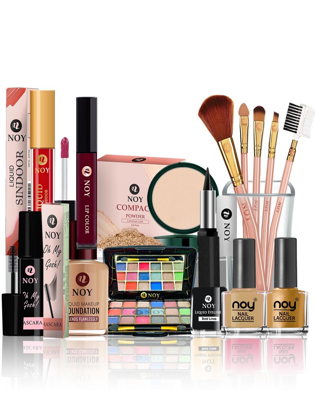 

NOY Set Of 15 Bliss Makeup Gift Set - NO#163, Maroon