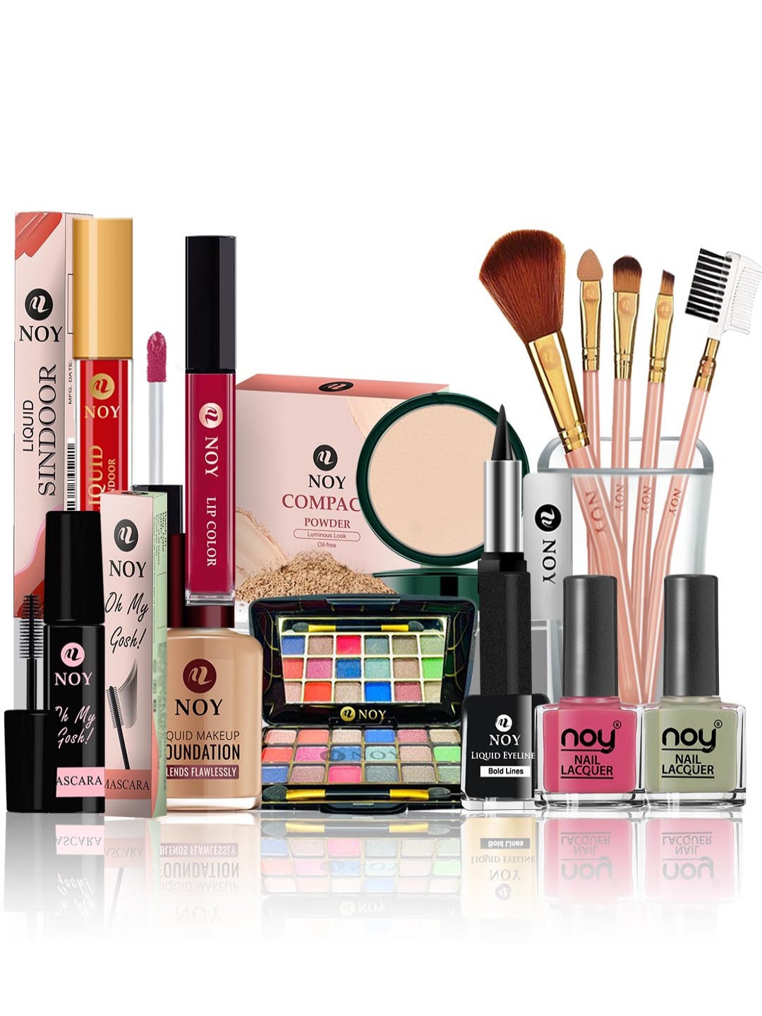 

NOY Set Of 15 Makeup Gift Set, Pink