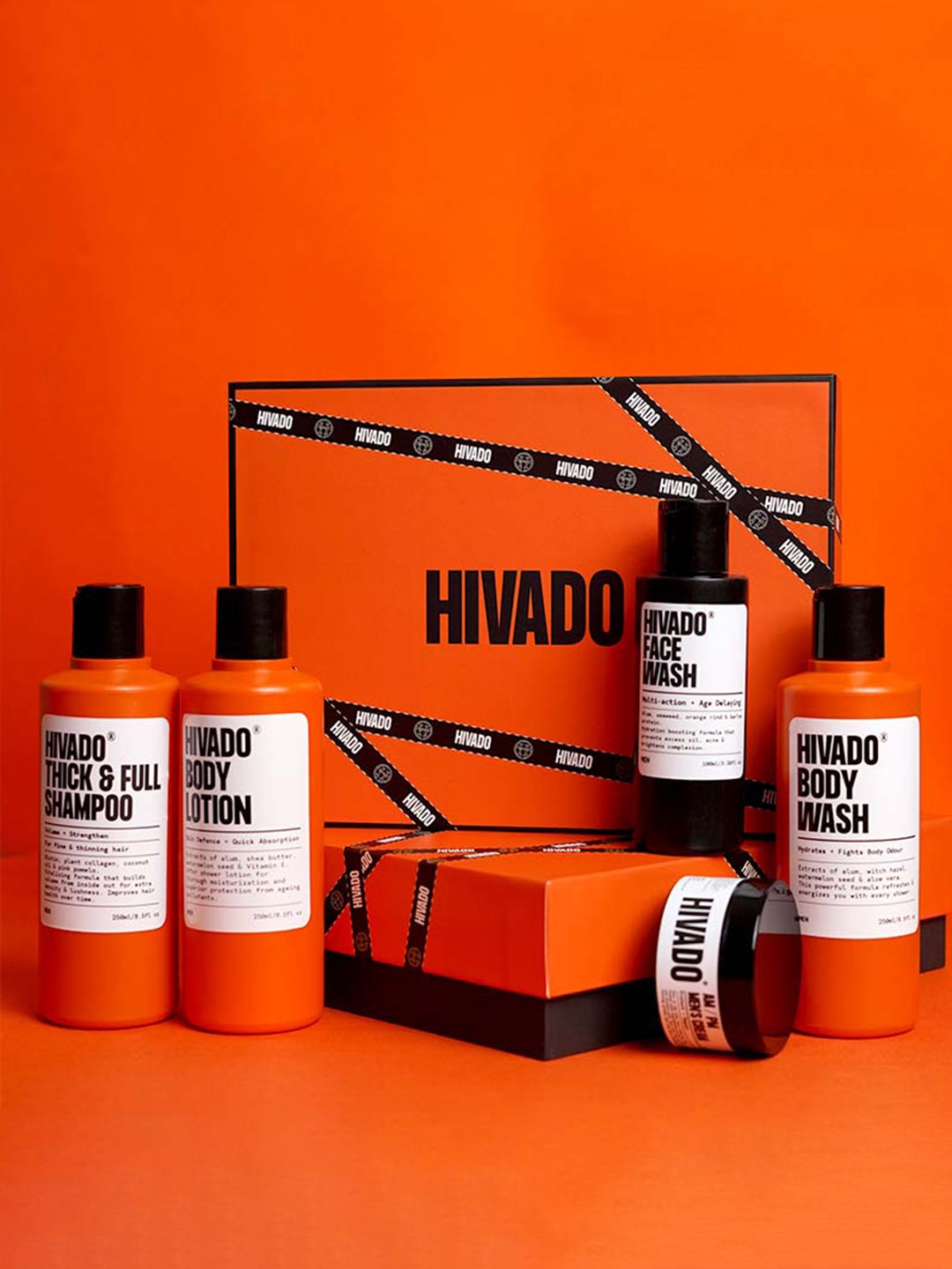 

HIVADO Set of 5 Skin Care Gift Set, Orange