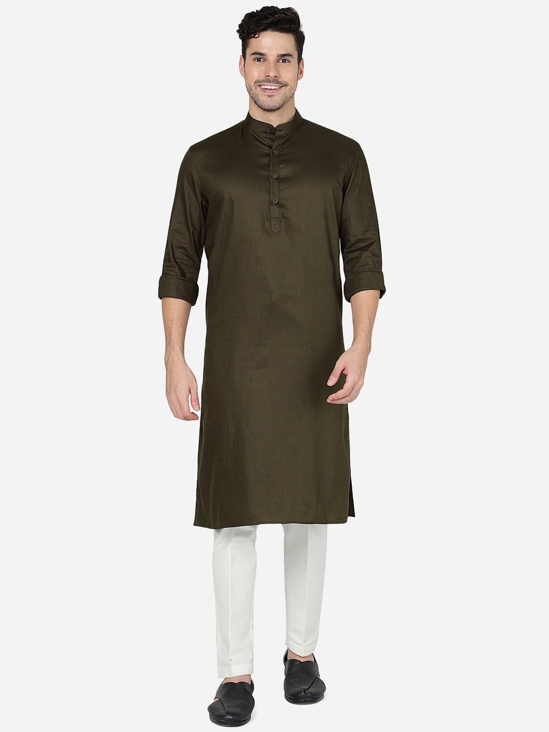 

Modi Kurta Mandarin Collar Kurta, Brown