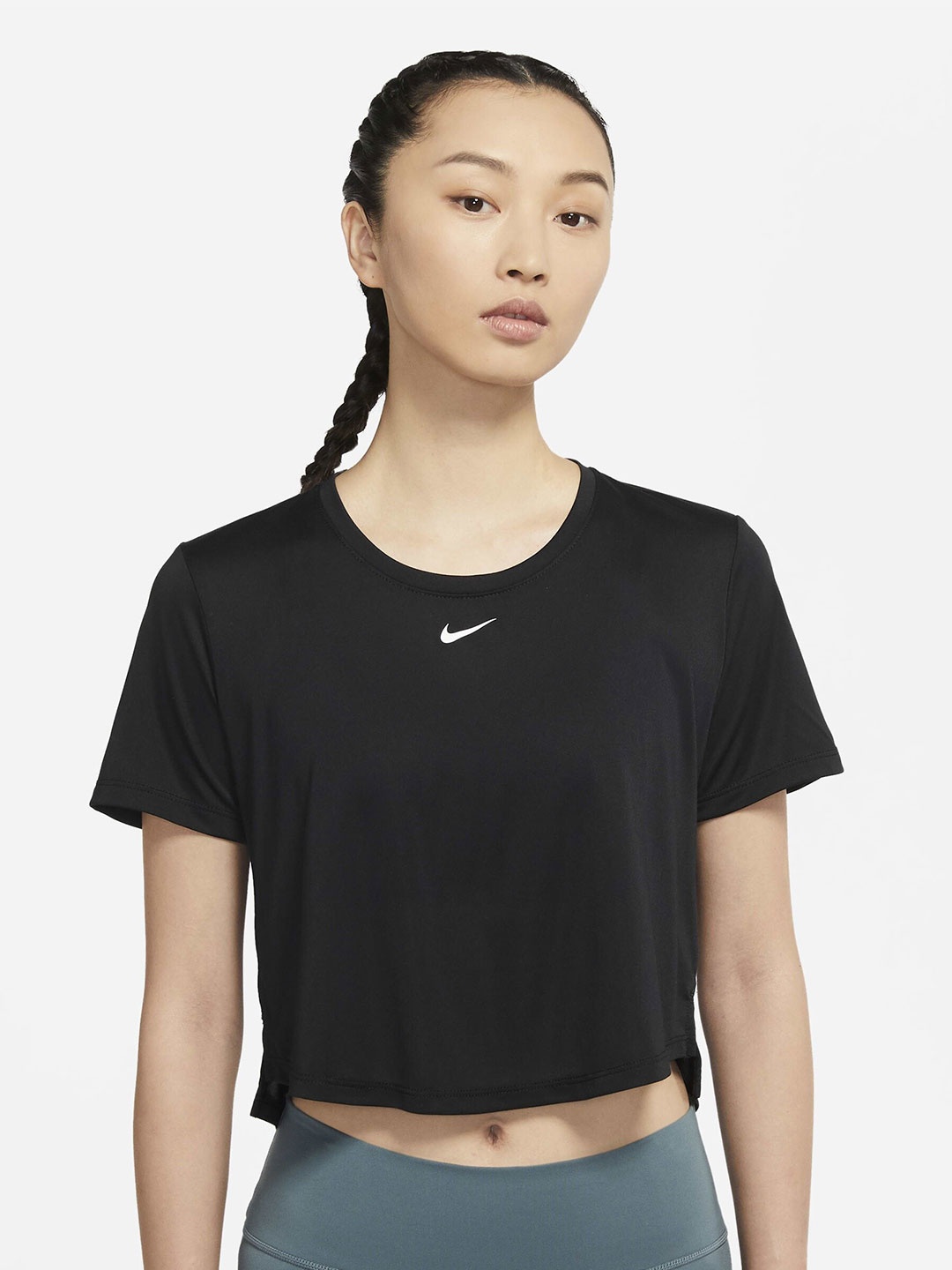 

Nike One SS STD CRP Dry-Fit Training or Gym T-shirt, Black