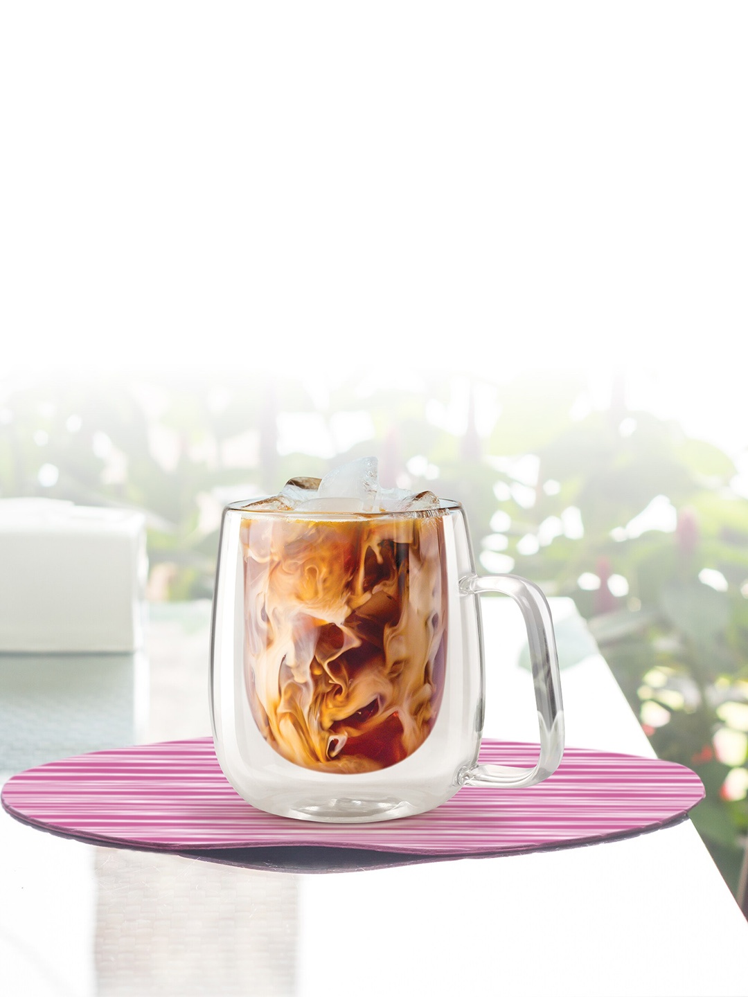 

Treo Set of 4 Double Wall Tea Coffee Glass Mug, Transparent