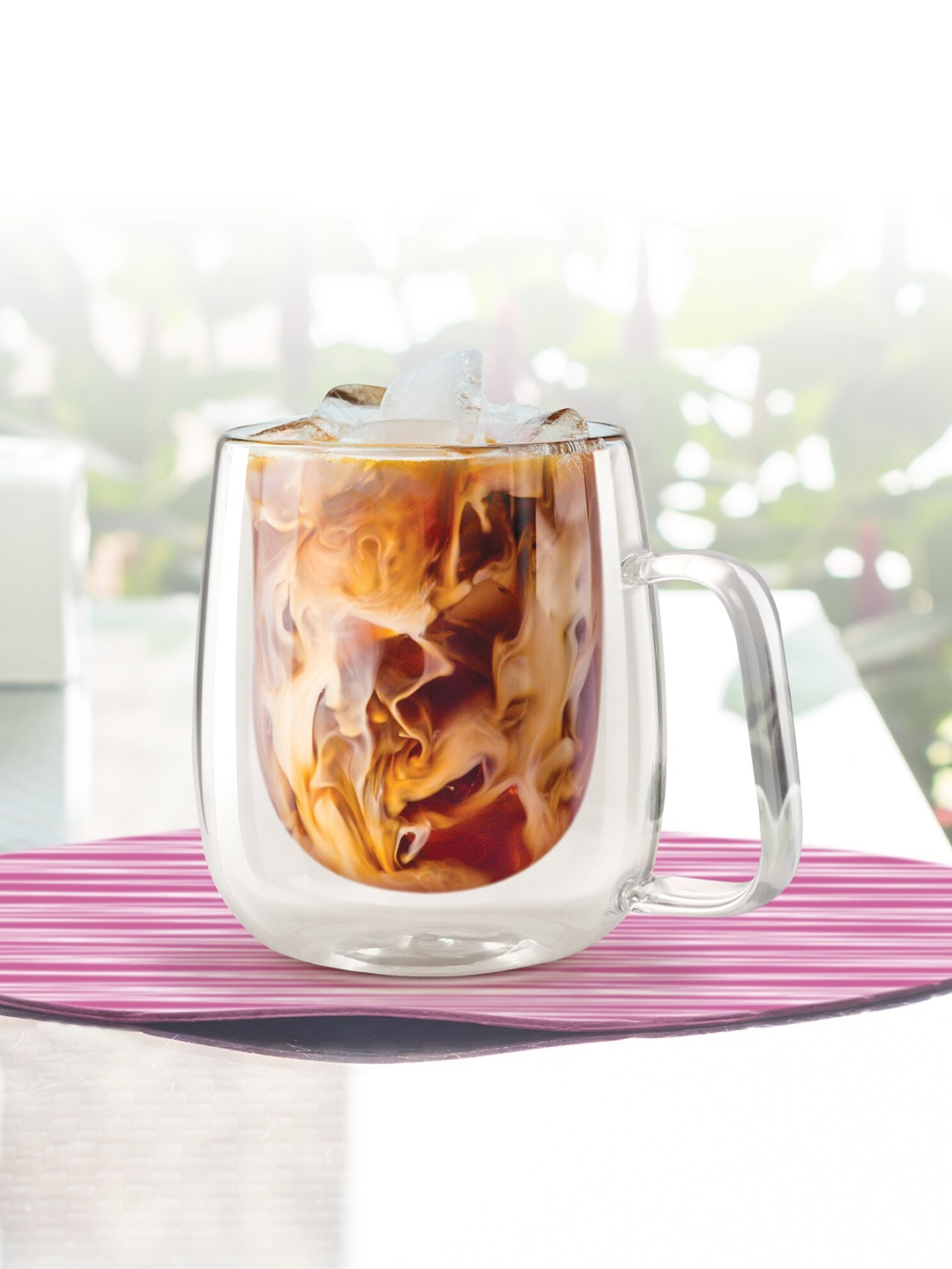 

Treo Set of 6 Double Wall Tea Coffee Glass Mug, Transparent