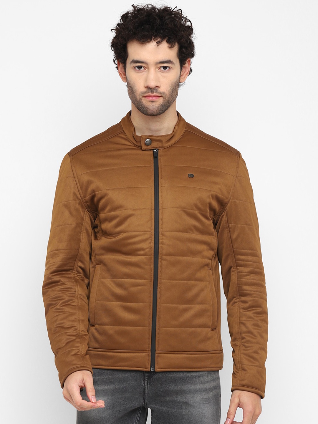 

Red Chief Mock Collar Padded Jacket, Khaki