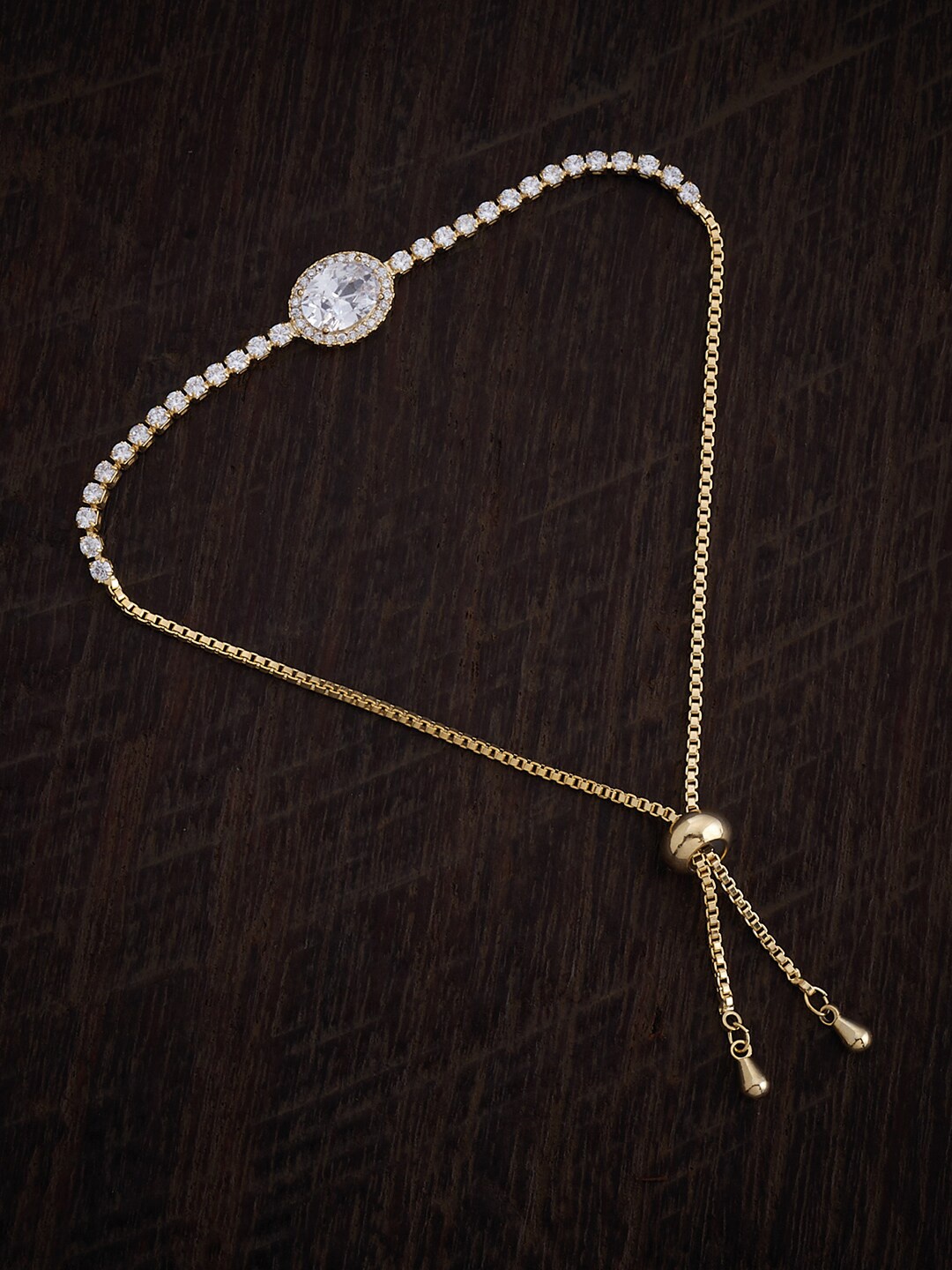 

Kushal's Fashion Jewellery Gold-Plated Cuff Bracelet