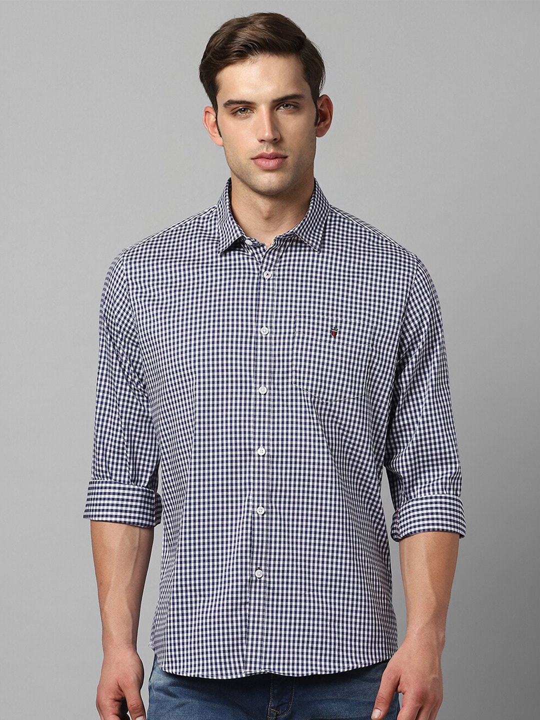 

Louis Philippe Sport Slim Fit Checked Casual Shirt, Blue