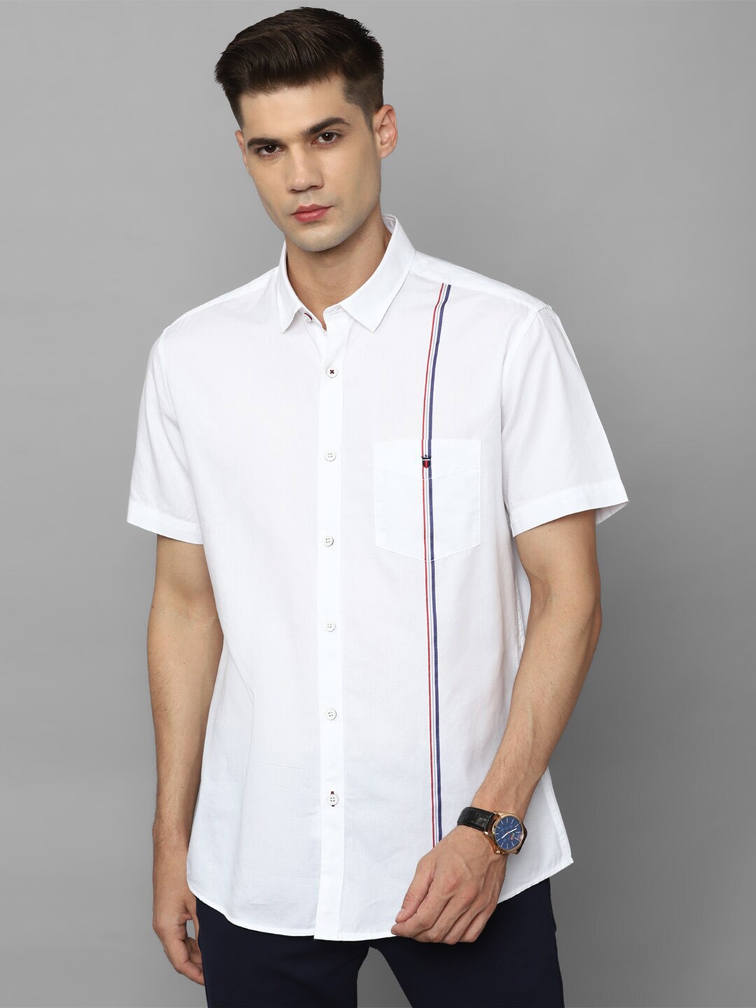 

Louis Philippe Sport Slim Fit Pure Cotton Casual Shirt, White
