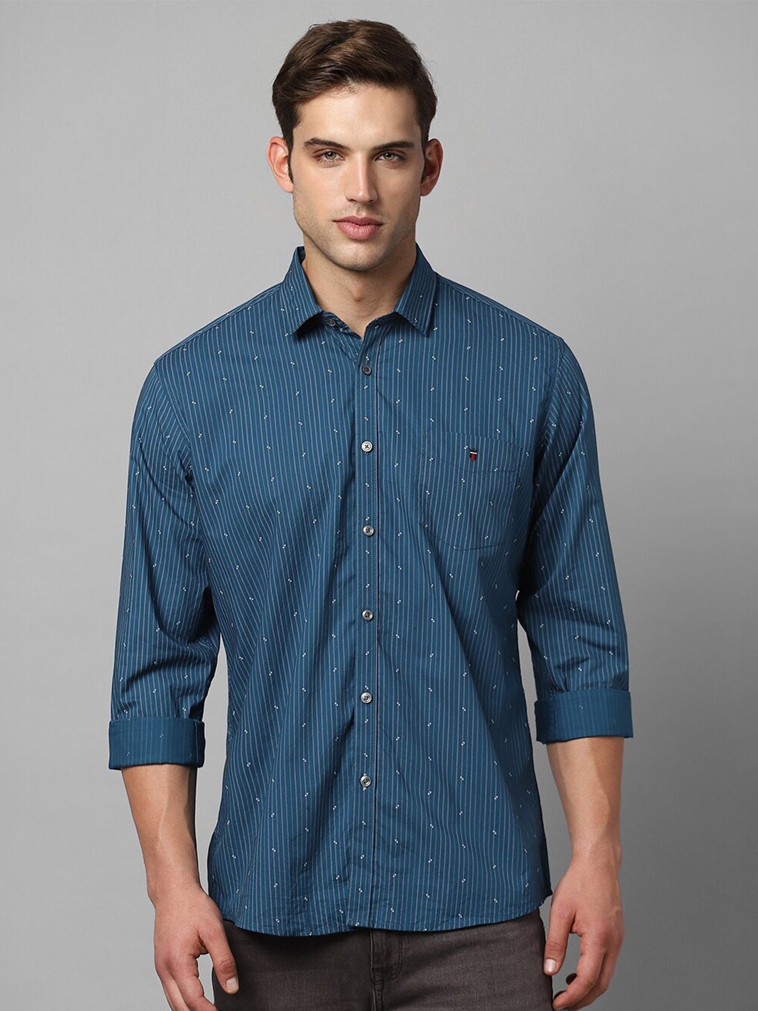 

Louis Philippe Sport Slim Fit Printed Casual Shirt, Blue