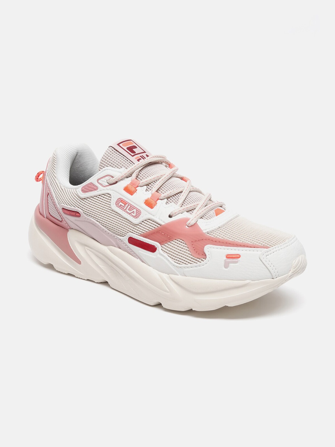 

FILA Women Lace-Up Running Shoes, White