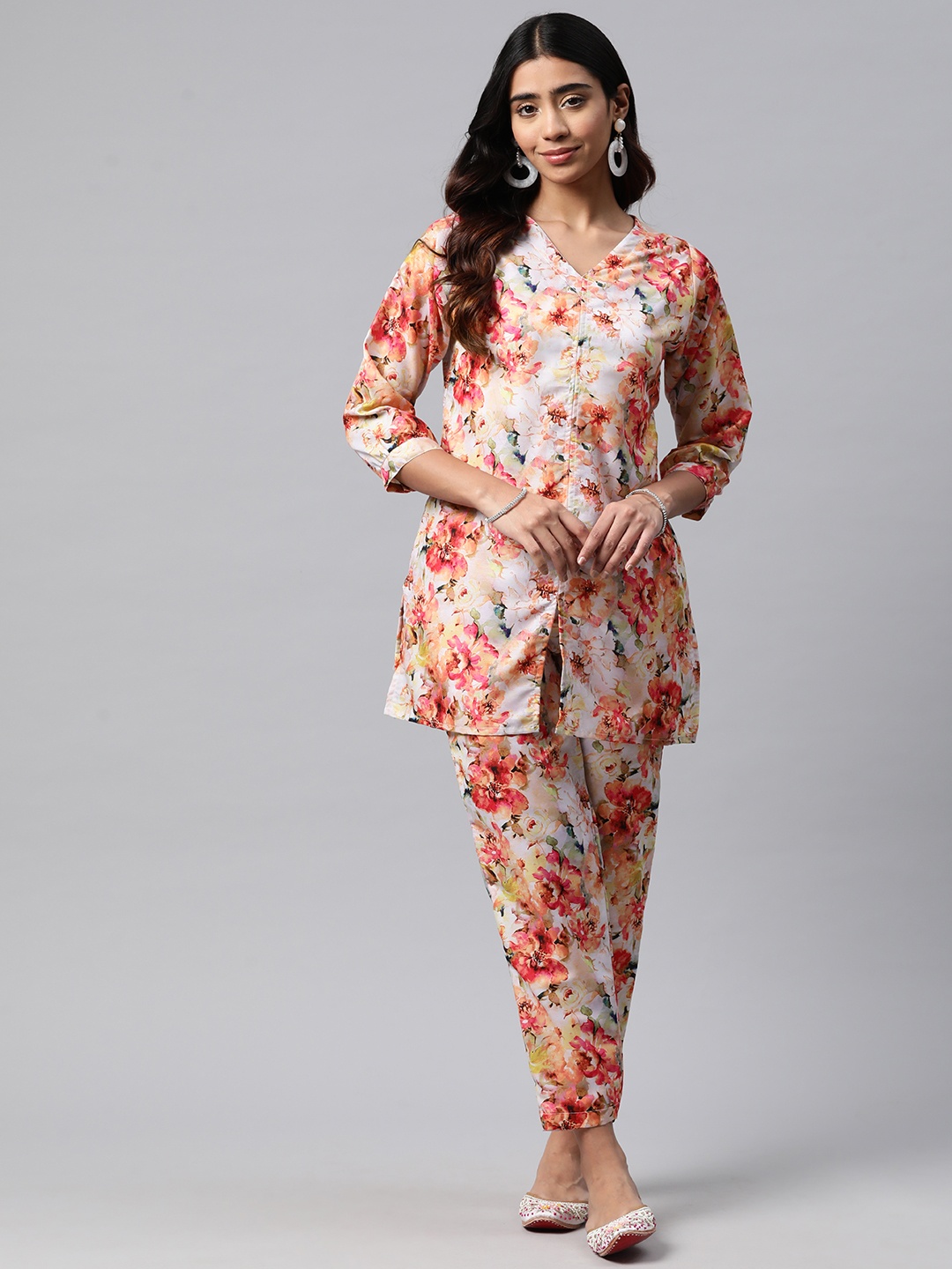 

Readiprint Printed Ethnic Co-Ords, Peach