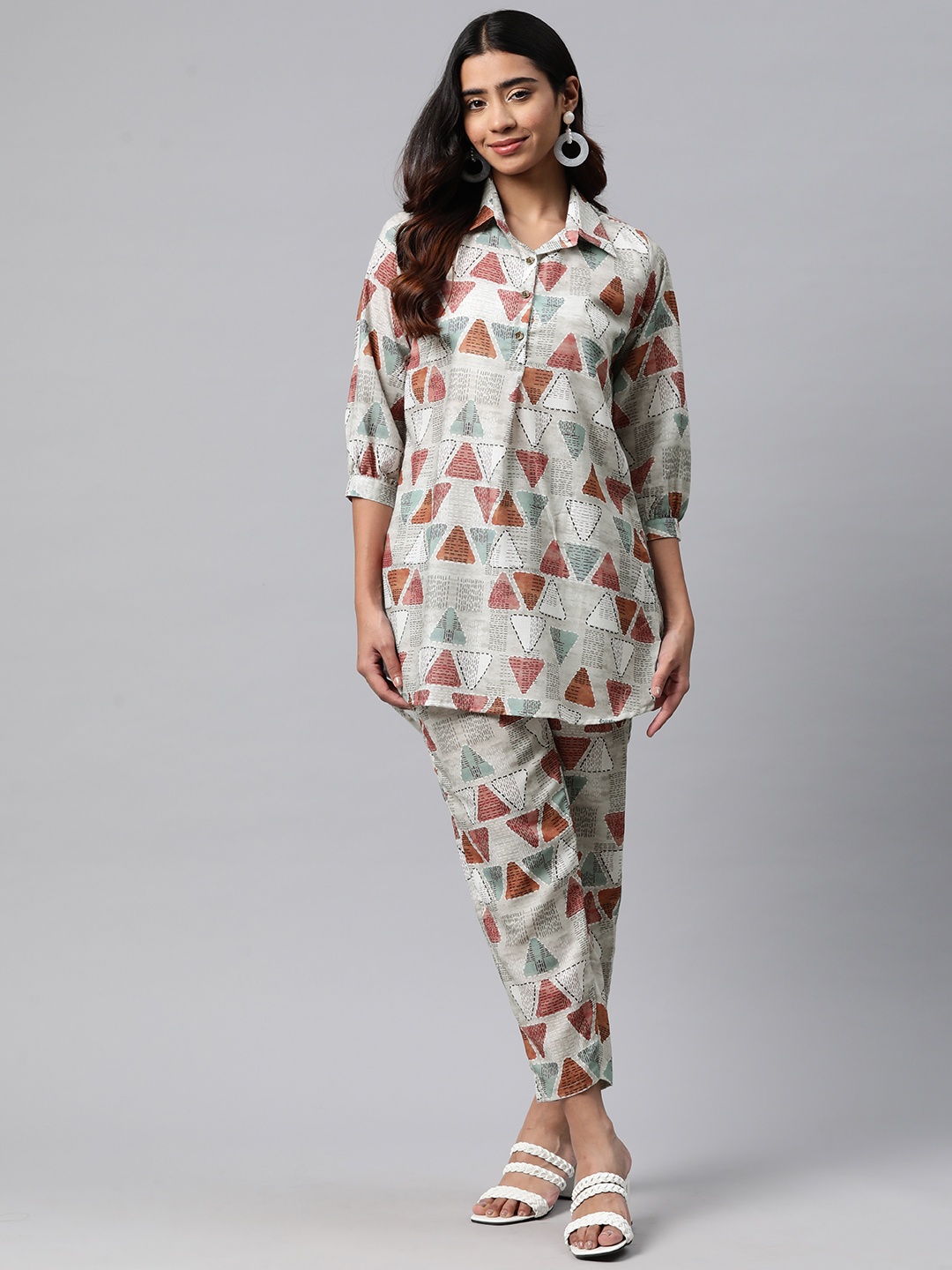 Readiprint Printed Pure Cotton Co-Ords, Grey