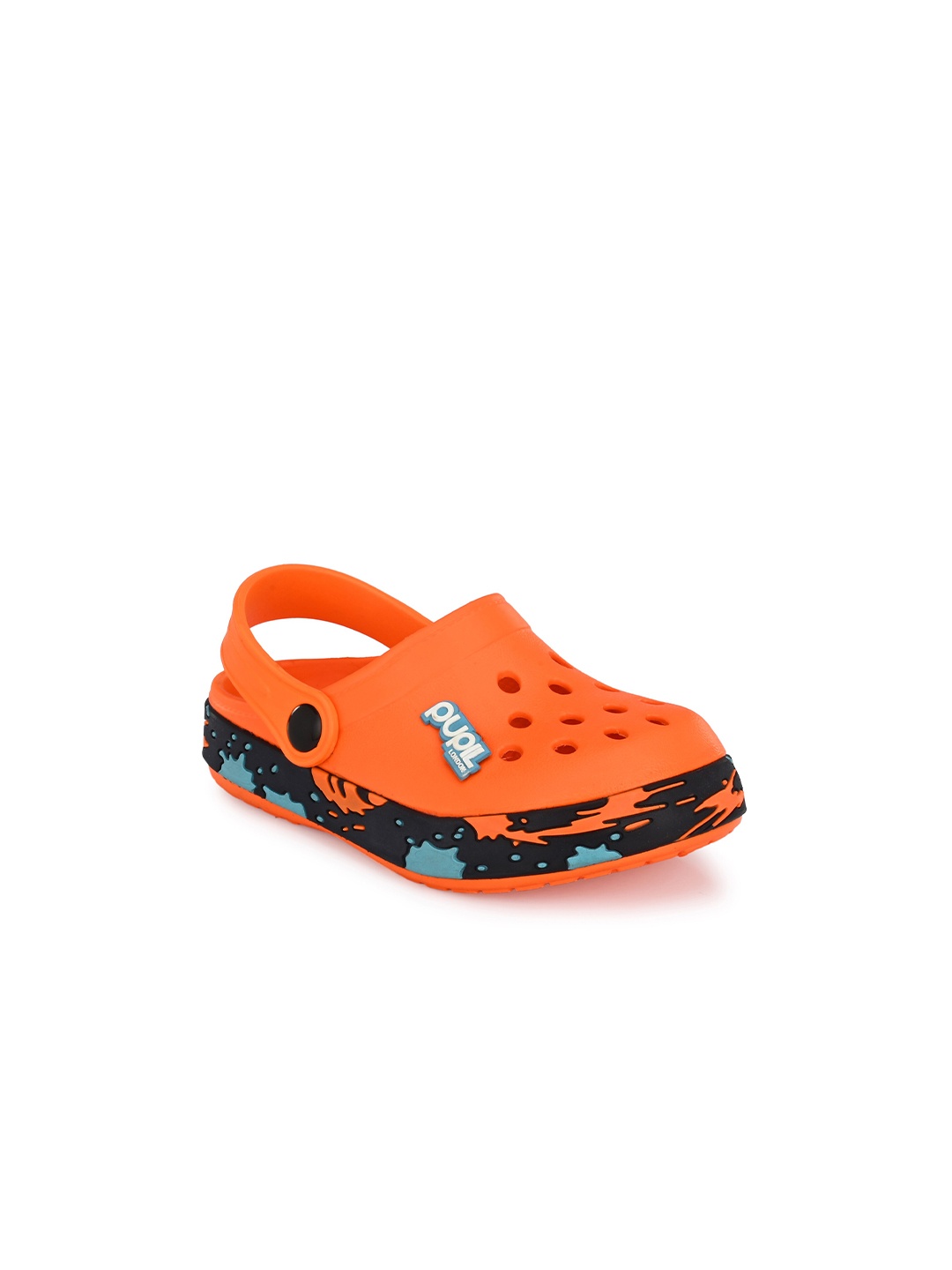 

Pupil London Boys Self Design Clogs, Orange