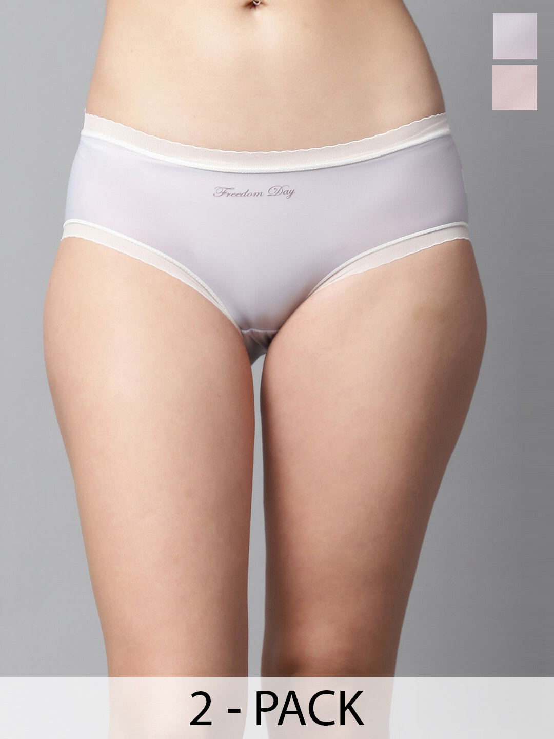 

PrettyCat Pack Of 2 Mid-Rise Hipster Briefs, Blue