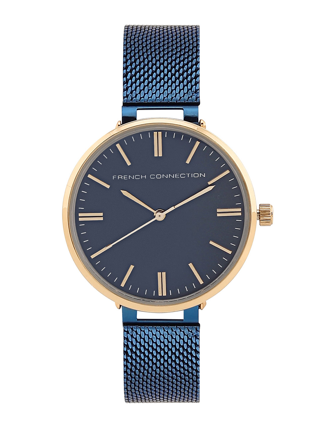 

French Connection Women Stainless Steel Bracelet Style Straps Analogue Watch FCS002H, Blue