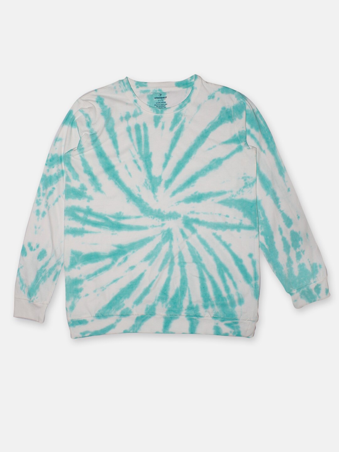 

KiddoPanti Boys Tie and Dye Round Neck Cotton T-Shirt, Green