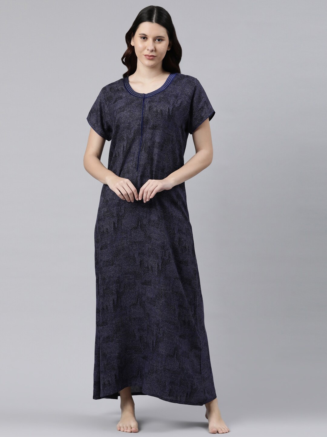

GOLDSTROMS Abstract Printed Maxi Nightdress, Blue
