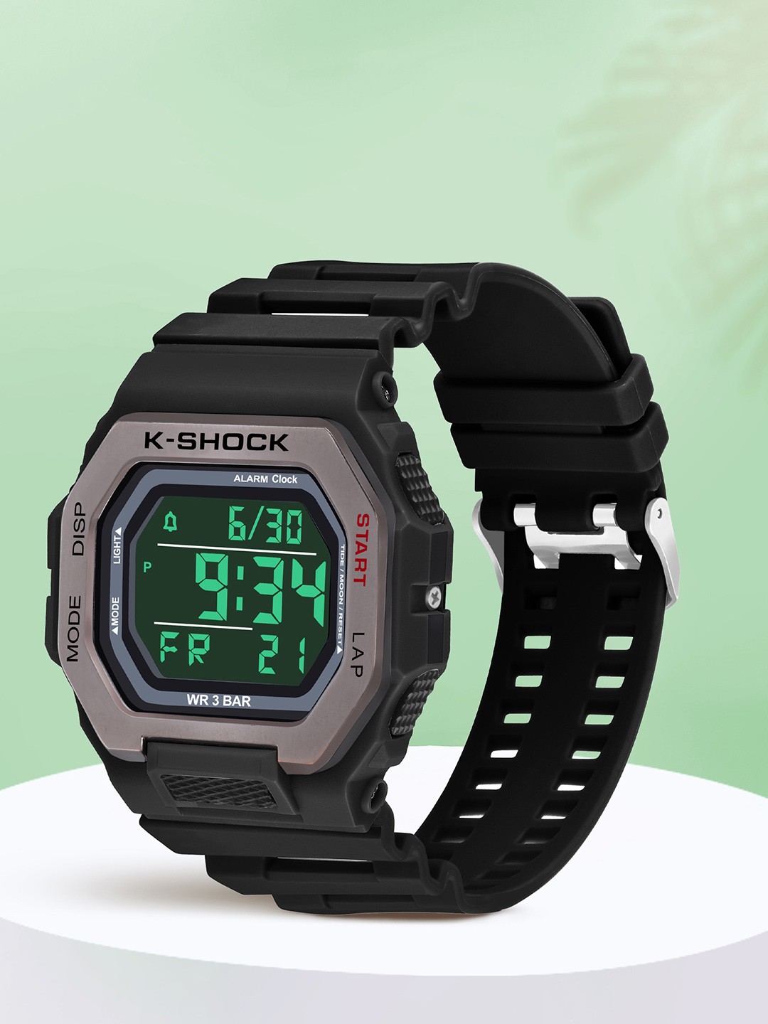 

Shocknshop Unisex Straps Digital Multi Function Watch WCH32Black, Black