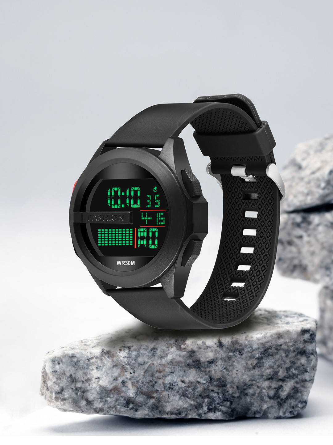 

Shocknshop Men Dial & Straps Digital Multi Function Watch WCH30Black, Black